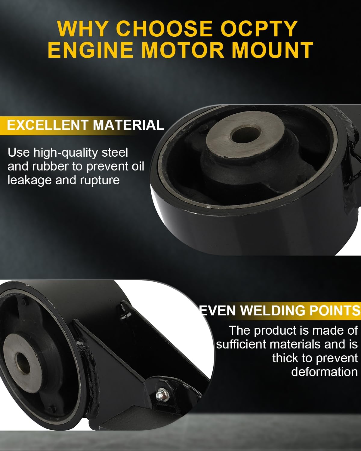OCPTY 1PC Engine Torque Strut Mount Compatible for Toyota for Camry 2.5L 2010 2011 2012 2013 2014 2015 2016 2017 # A62062
