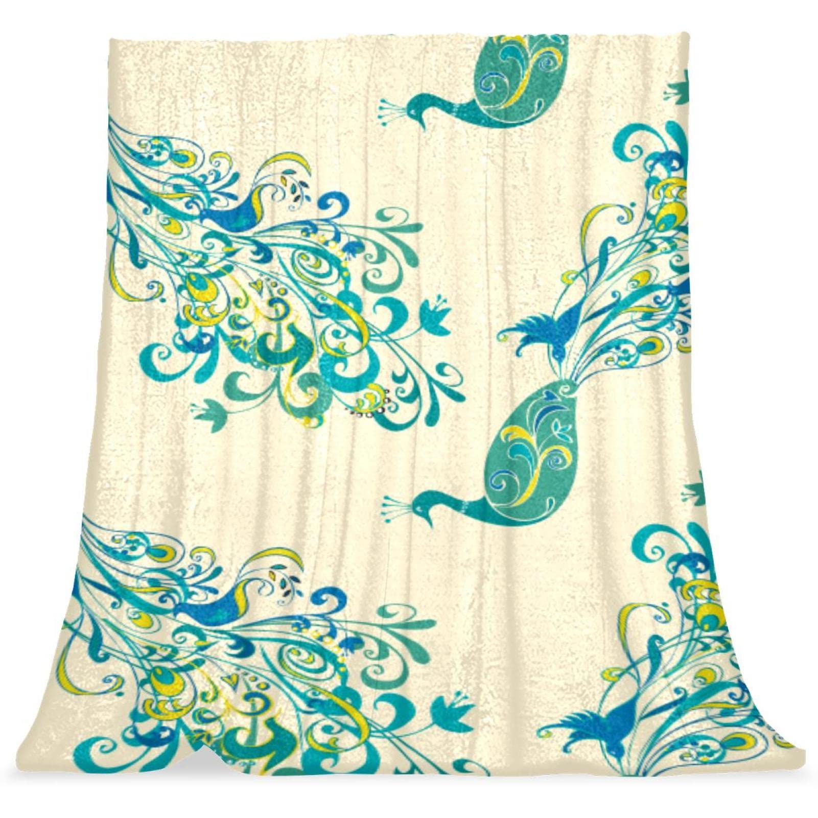Couverture de lit paon pour une chambre d'enfant cocooning