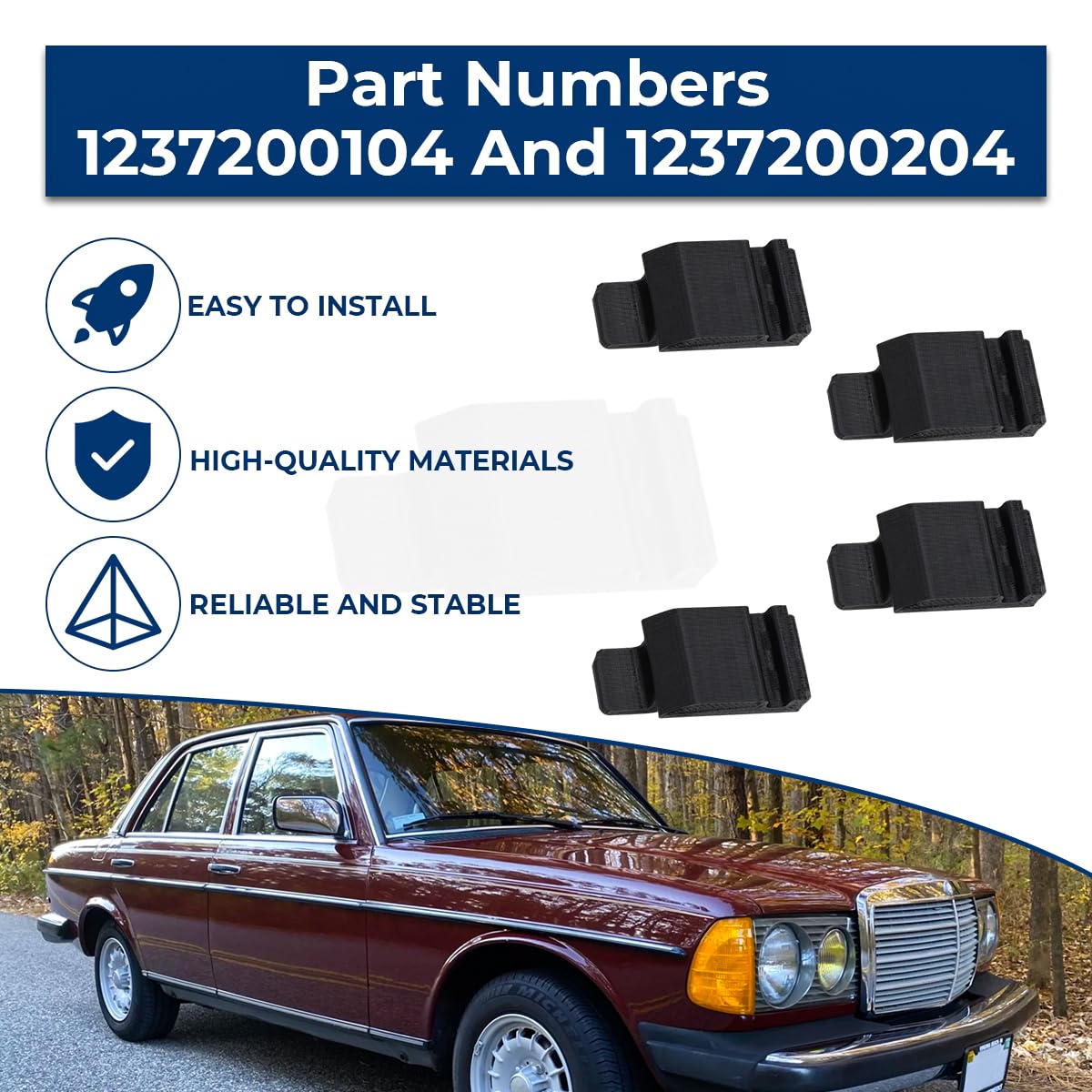 Amazon.co.jp: メルセデス W123 240D 280E 300D 4個 ドアロック