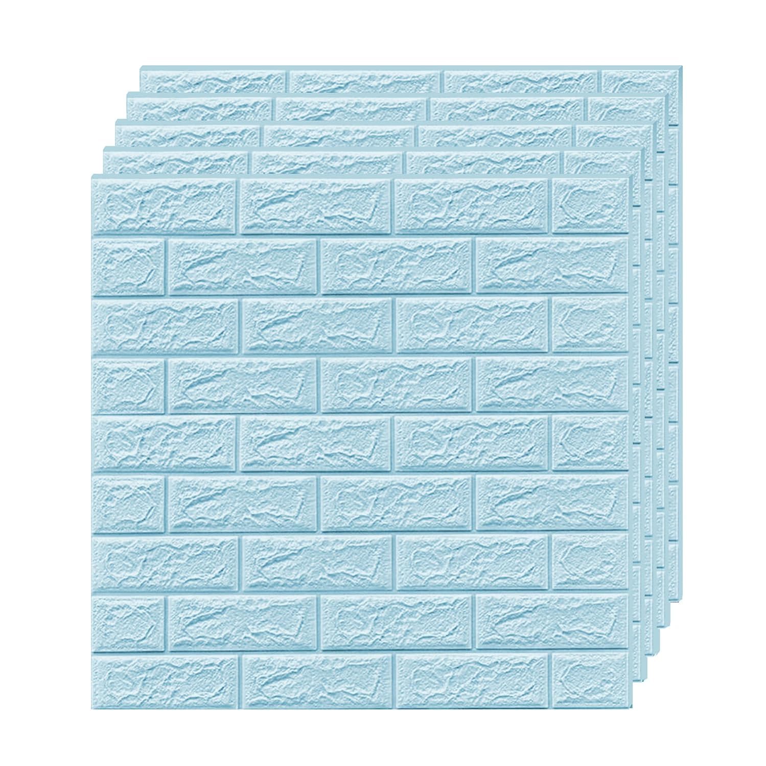 GOWALL 3D Foam Wallpaper Wall Panels Brick Self-Adhesive Waterproof PE Foam for Home & Office, Peel and Stick 3D Brick | 70cmX70cm Blue Foam Wallpaper Pack of (1) (B0CSPDT8FK) Amazon Price History, Amazon Price Tracker