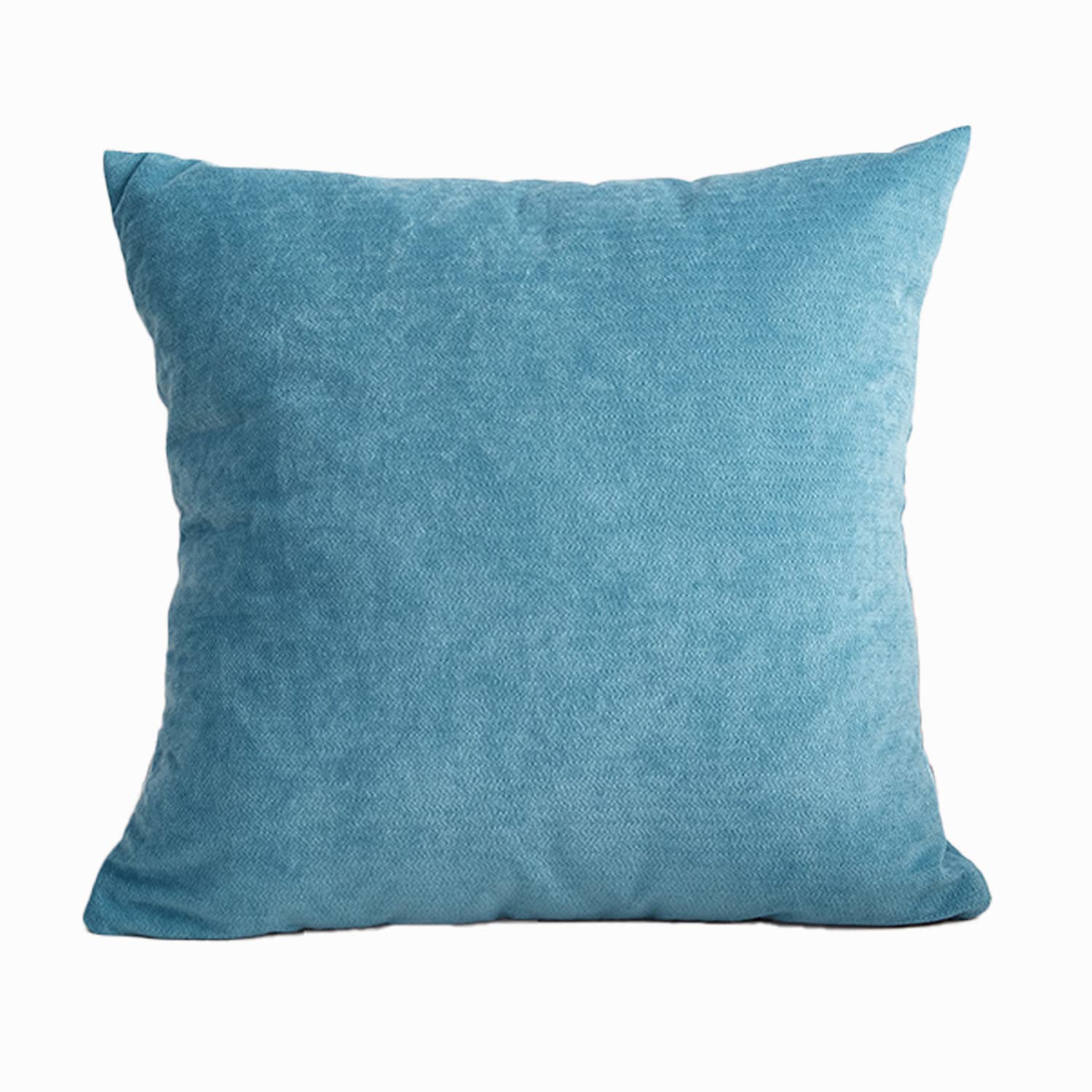 Federe Cuscini Ciniglia Copricuscini Quadrate Federe Cuscini per Arredo Moderno Letto e Sedia (Blu,50 * 50cm(Set di 6))