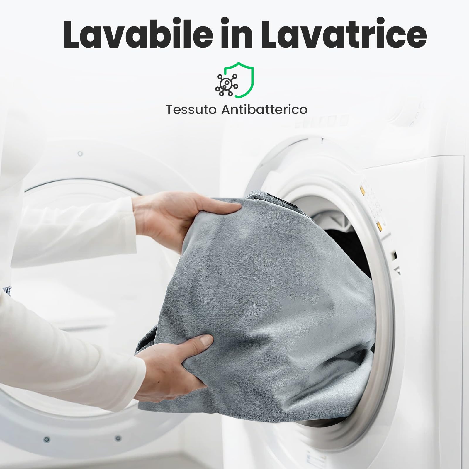 Willpo Materasso in Memory Foam per Campeggio con Borsa da Viaggio, Materassino Portatile Leggero per Tende, Letti per Ospiti, Casa - Grigio, Singolo Piccolo