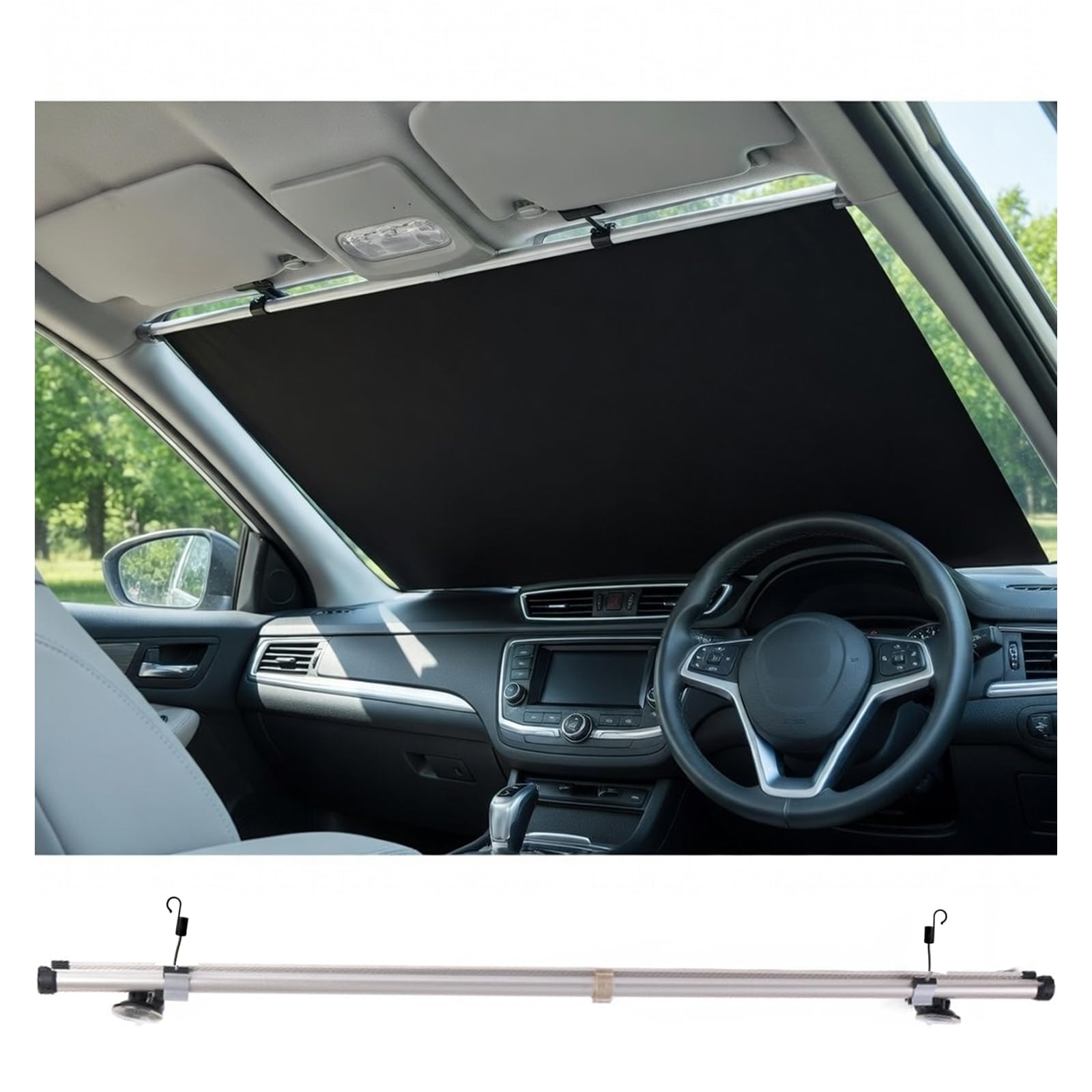 Amazon.co.jp: 車用サンシェード フロント 【猛暑対策】遮熱 遮光 UV