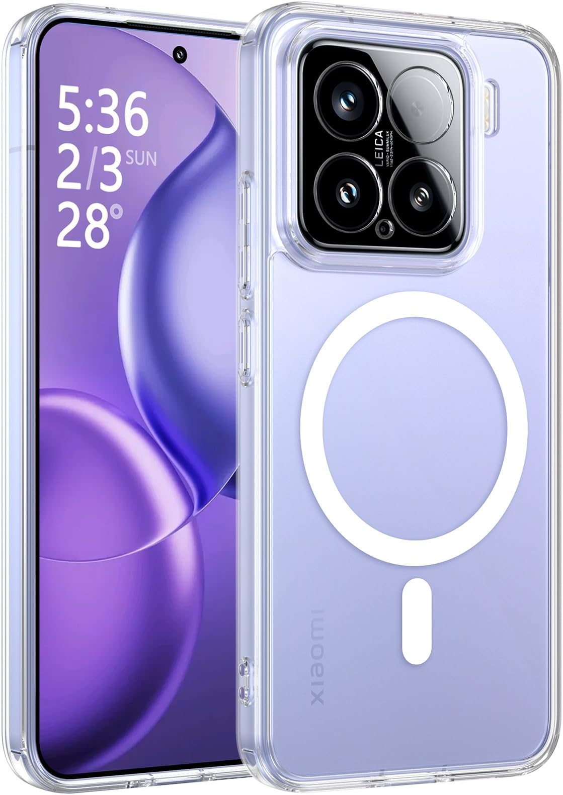 BENTOBEN Case for Xiaomi 15 Case with Mag-Safe, Clear Magnetic Mobile Phone Case for Xiaomi 15 5G 6.36 Inch with Magnet Wireless Scratch-Resistant Soft Silicone Thin Flexible Shockproof Protective