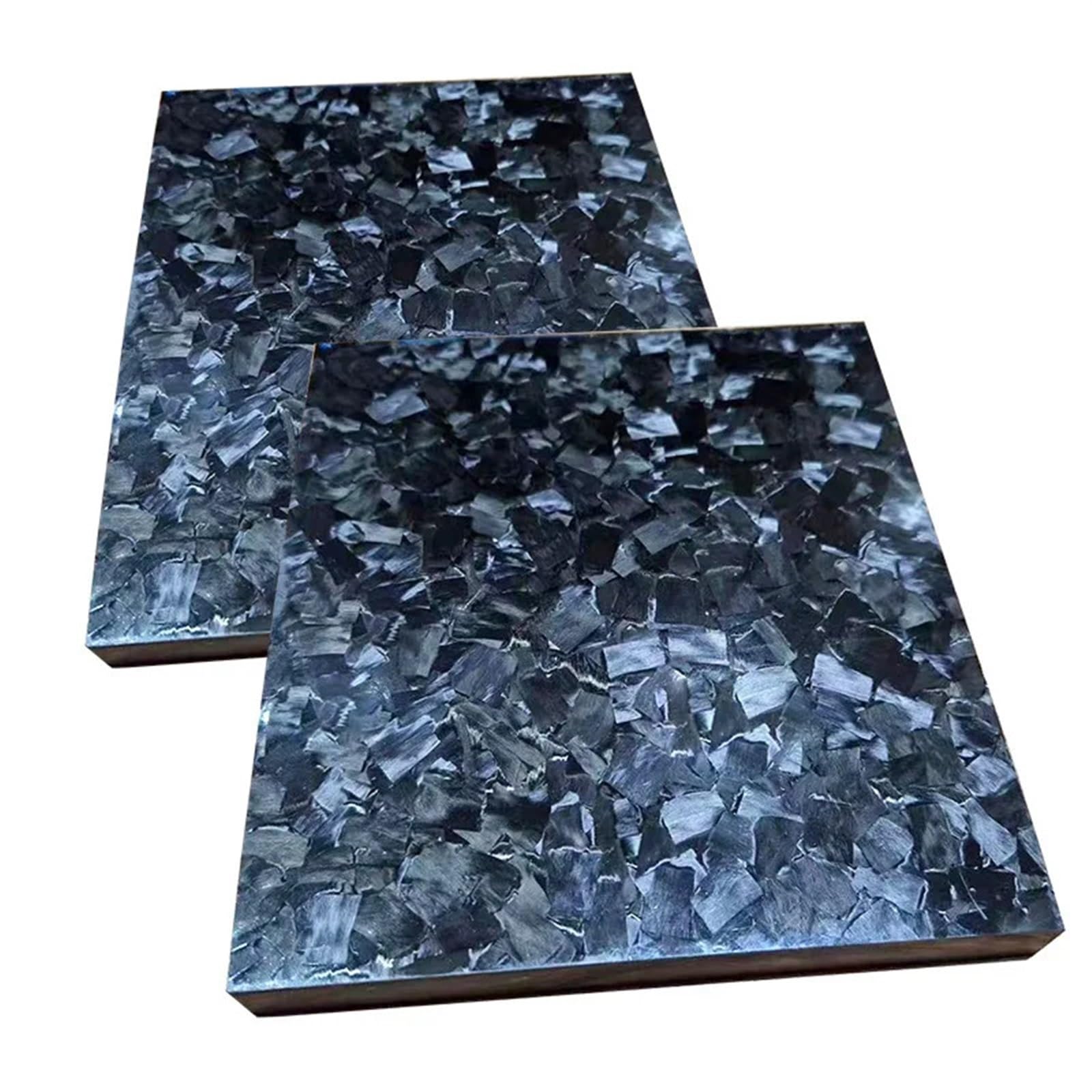 Plaque Carbone Feuille de plaque Fiber carbone forgée brillante, Surface Texture marbre 245x395mm(1pcs 4.0x245x395mm)