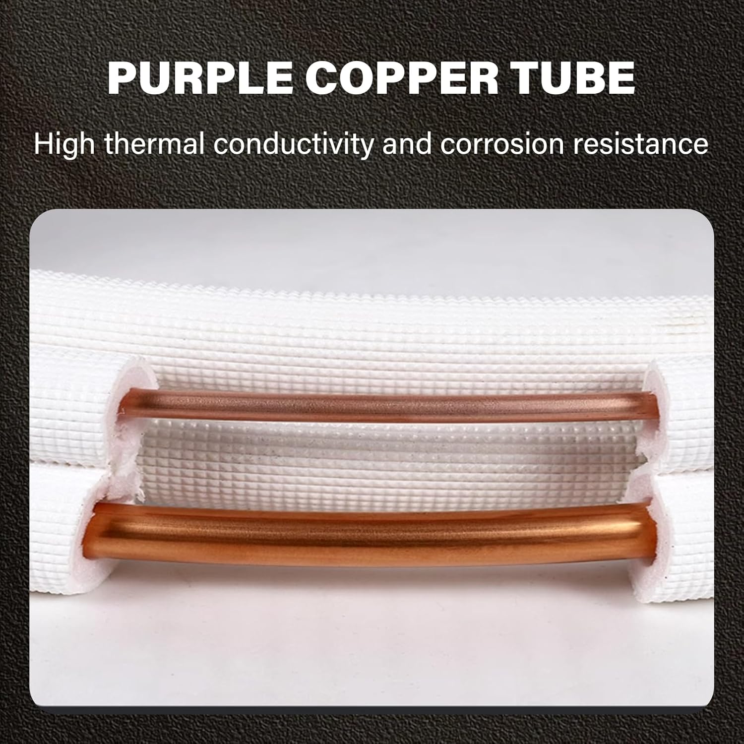 HVAC真鍮配管セット3層断熱チューブフレキシブルスモールスプリットブラスラインチューブ冷媒ライン低圧チューブ