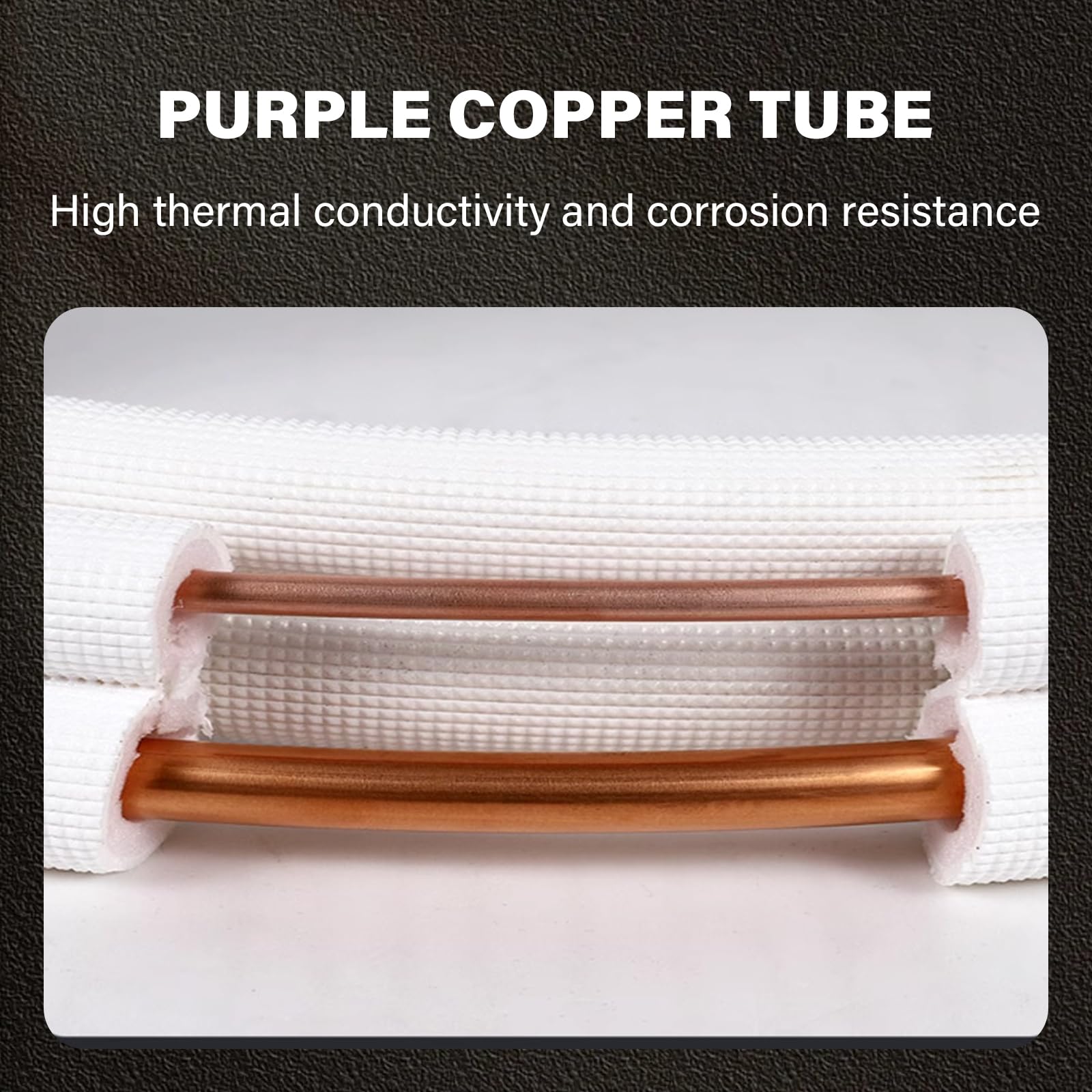 Tubo de cobre para aire acondicionado, manguera de cobre con aislamiento grueso para pequeñas mangueras de cobre aisladas