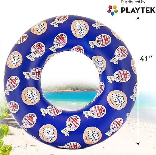 Playtek Juguetes Blow Pop Tubo Azul Flotador inflable para piscina
