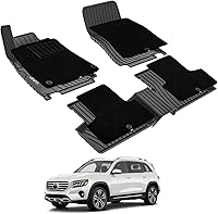 Vista 180 de 3W Alfombrillas de suelo aptas para Benz E-Class 2017-2023 TPE para todo tipo de clima, ajuste personalizado para E300, E320, E400, E350, E63, E550