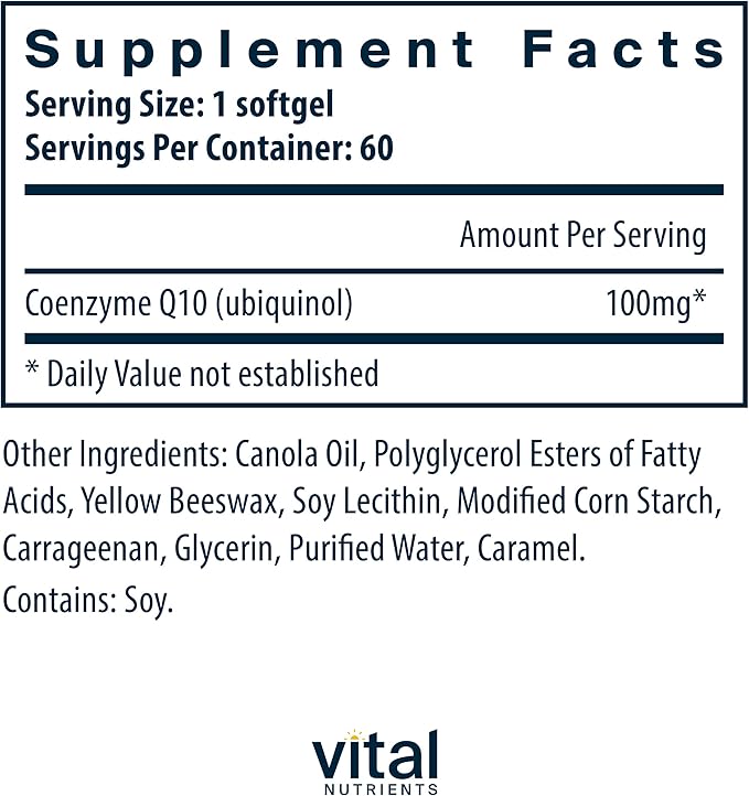 Ubiquinol CoQ10 100 mg
