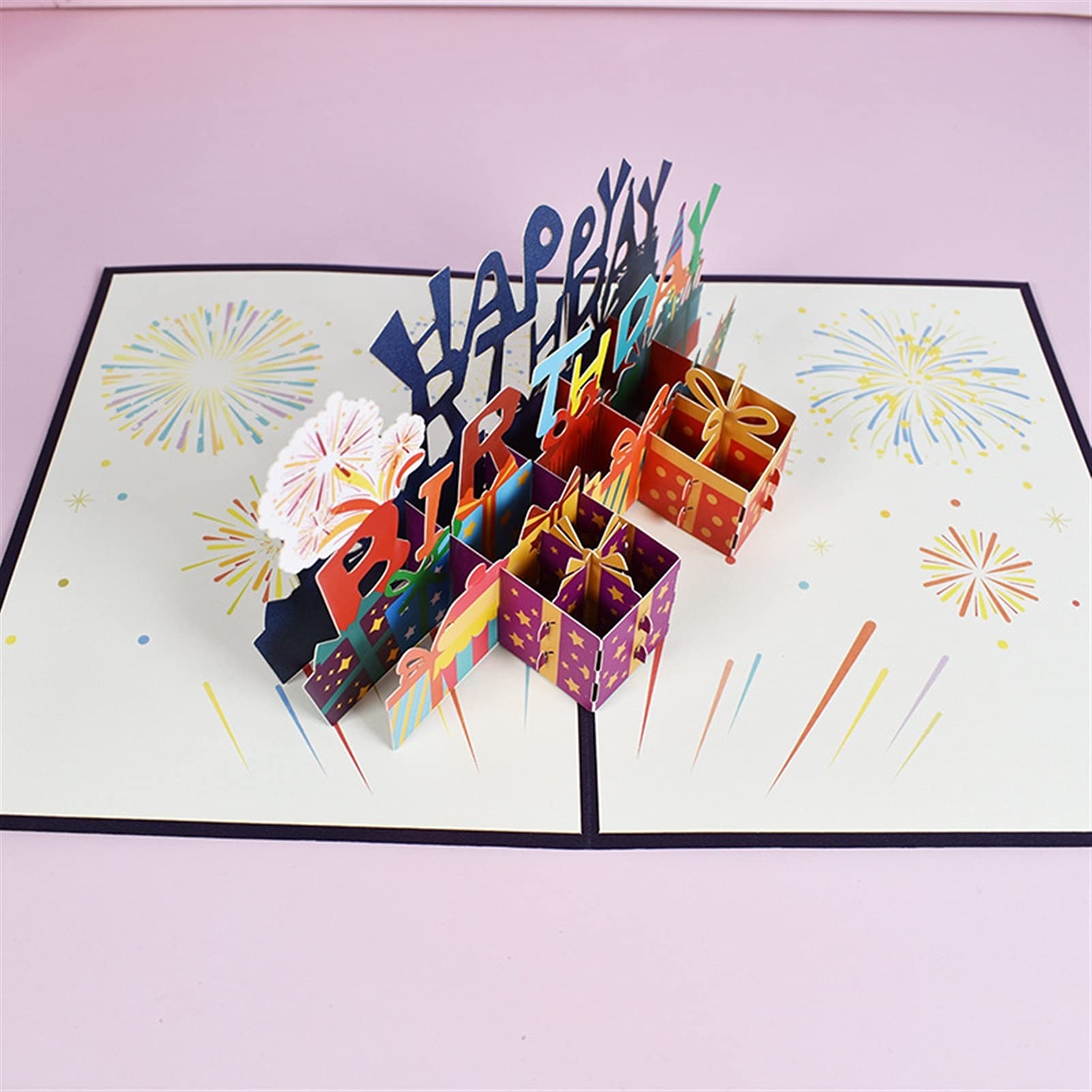 Geburtstagskarten Geburtstag 3D-Gruß-Karte Alles Gute ZUM Geburtstag Handgemachte Popup-Karte mit Umschlag für Mädchen Kinderfrau Geburtstag Geburtstagskarte
