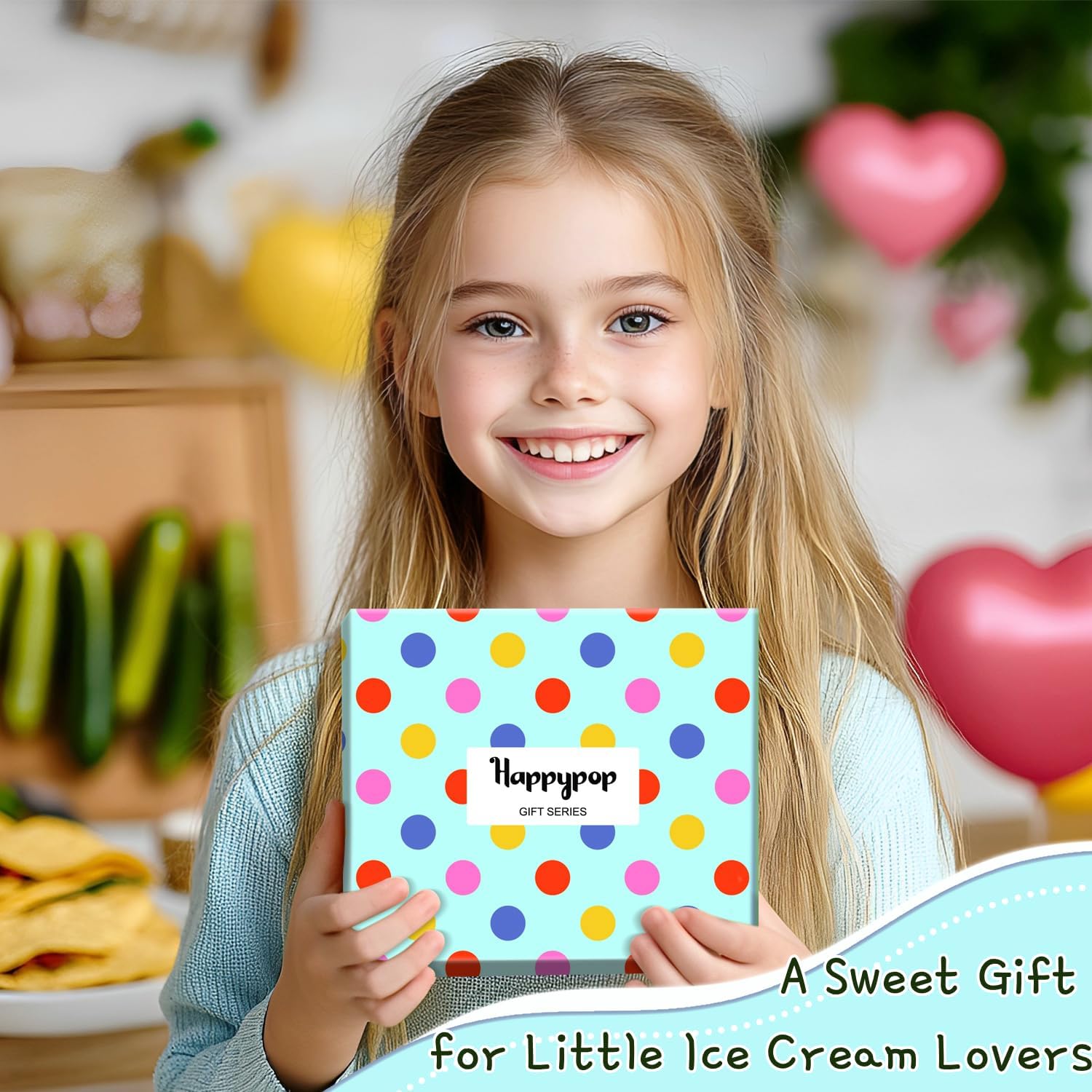 HAPPYPOP Funny Socks for Kids - Ice Cream Donut Gifts for 7-9 Years, Popcorn Chocolate Socks - Image 3