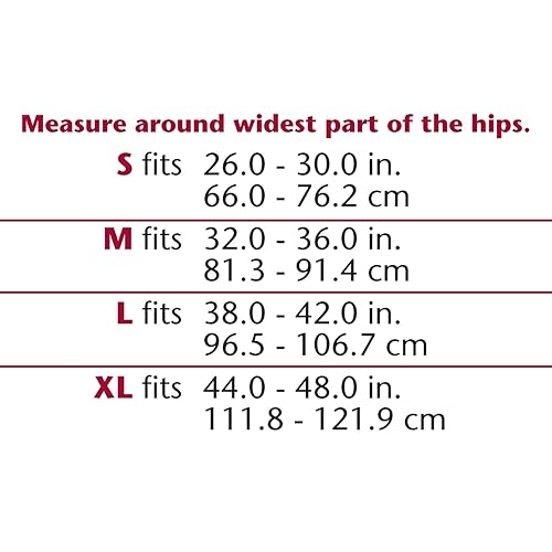 Miniatura 3 de Truform-OTC Soporte sacroilíaco, soporte de cadera pélvica, diseño de perfil bajo para aliviar el dolor de espalda, grande (cadera de 38-42 pulgadas)
