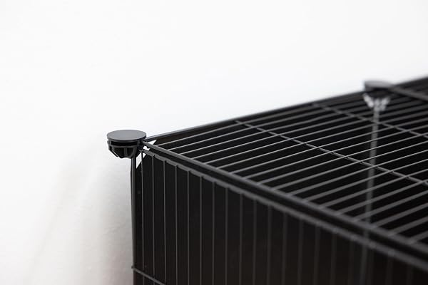 Kerbl Pet Enclos Hopsi, 12x éléments grillagés, 35x35cm chacun, Extensible de manière Flexible, Montage Facile, système d'enfichage - 4