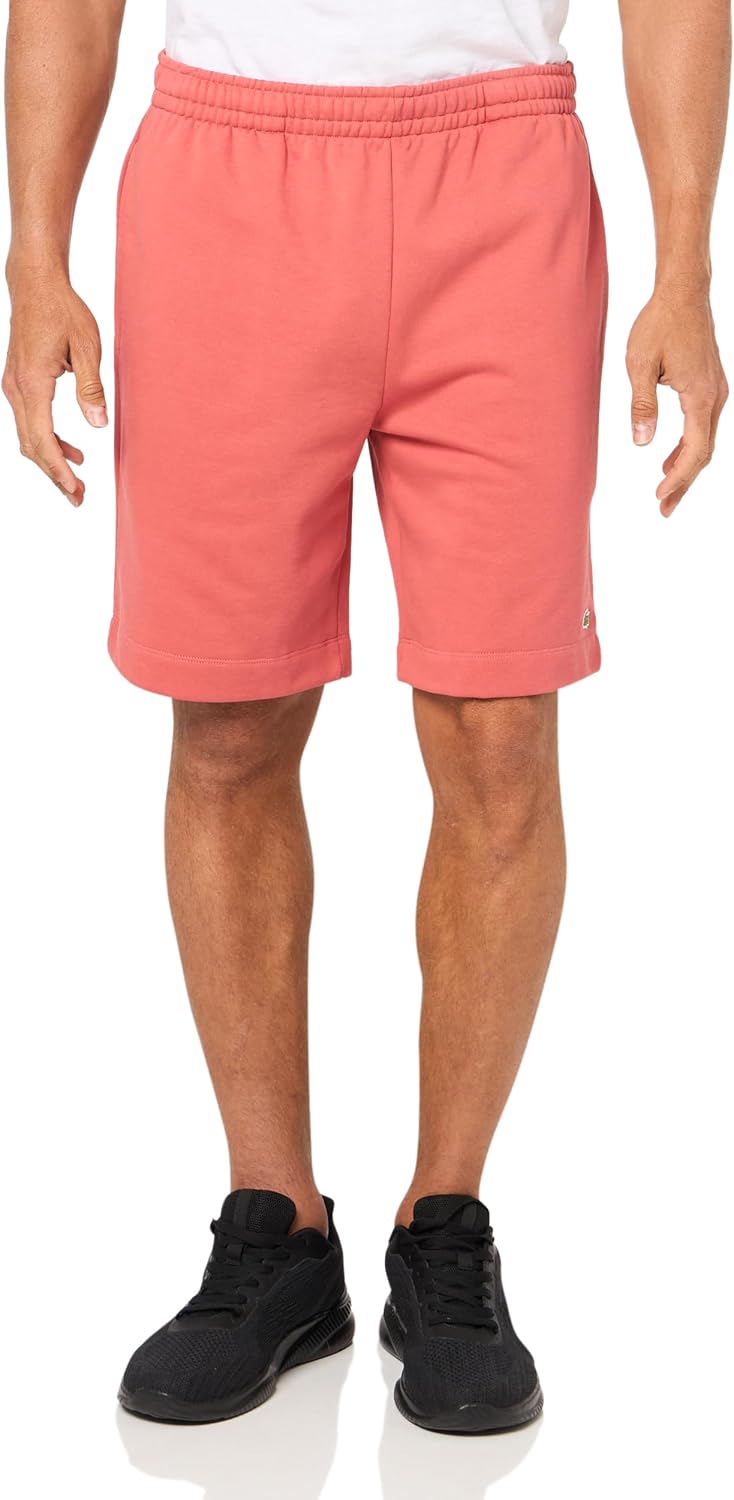 Lacoste Men's Regular Fit Fleece Shorts, Sierra Red, 3X-Large