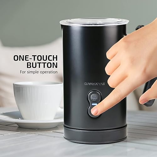 Miniatura 2 de OVENTE Espumador de leche eléctrico y vaporizador, máquina automática de espuma fría y caliente para café, café con leche, capuchino o macchiato,