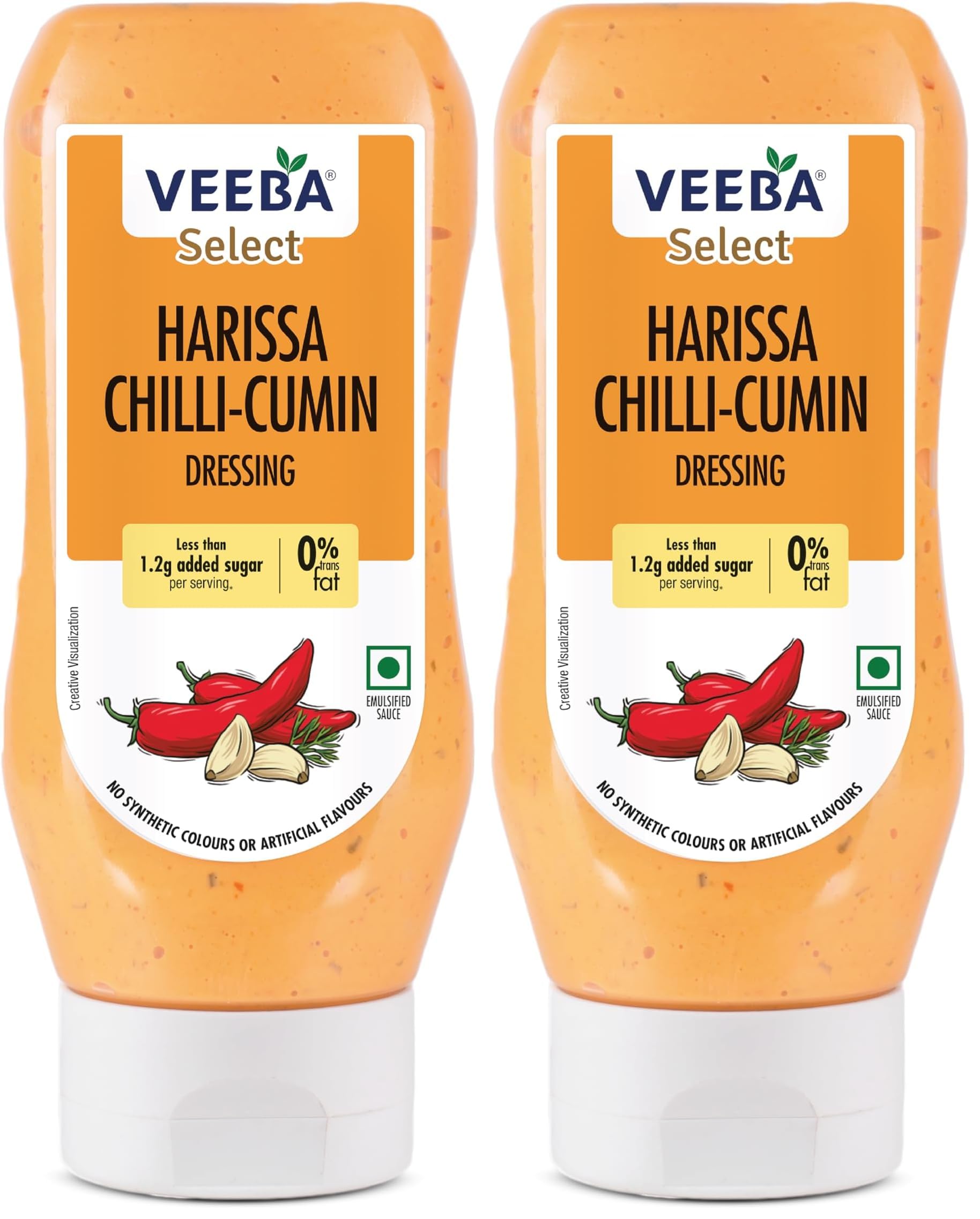Veeba Harissa Chilli Cumin Dressing (300G) I Gluten Free I 0 Trans Fat (Pack of 2)-image-20