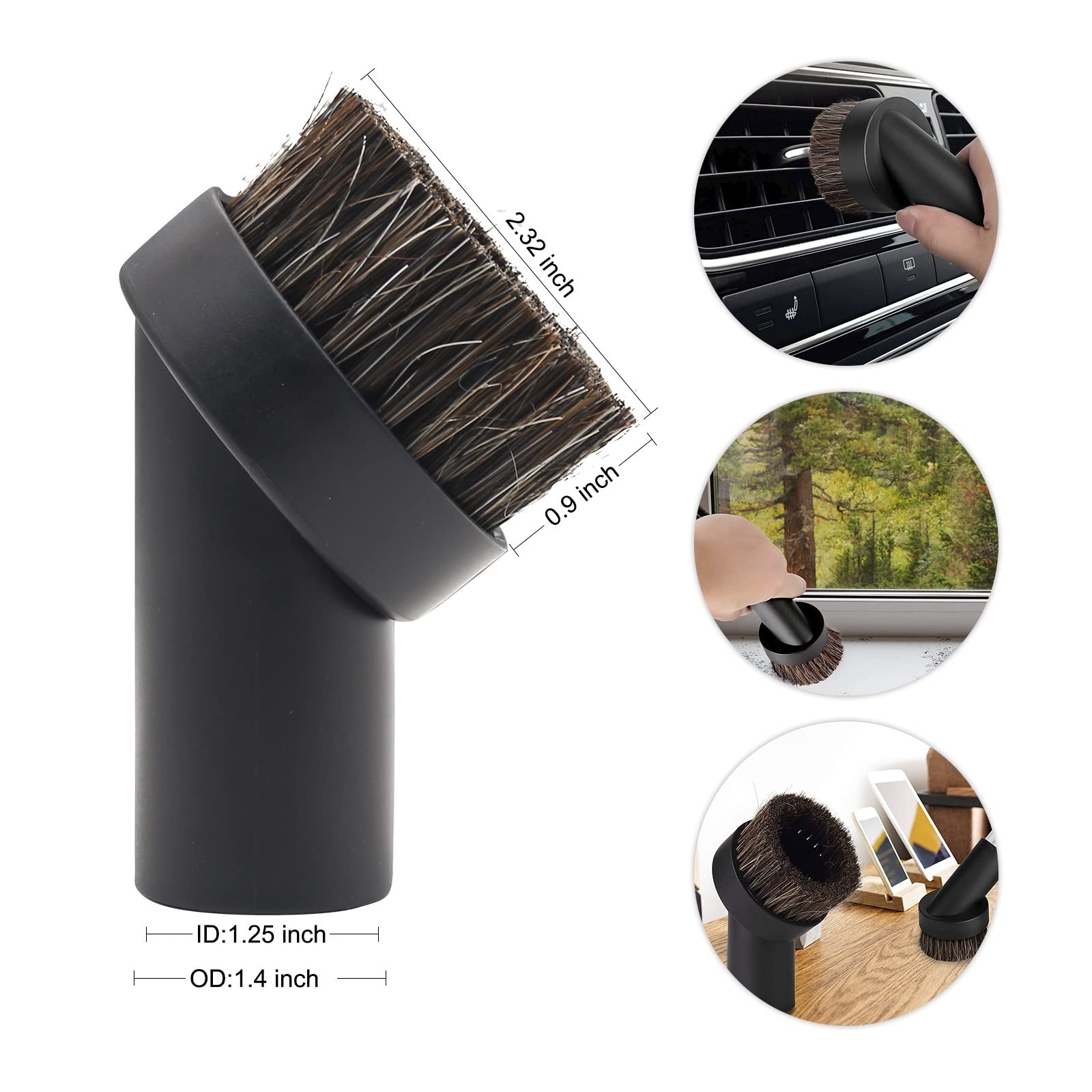 JrEam Tête de Brosse d'aspiration de buse d'aspirateur Universelle for 32mm 35mm 1 1/4in 1 3/8in Accessoires d'aspirateur suceur Plat for canapé-lit (Color : HXL2150)