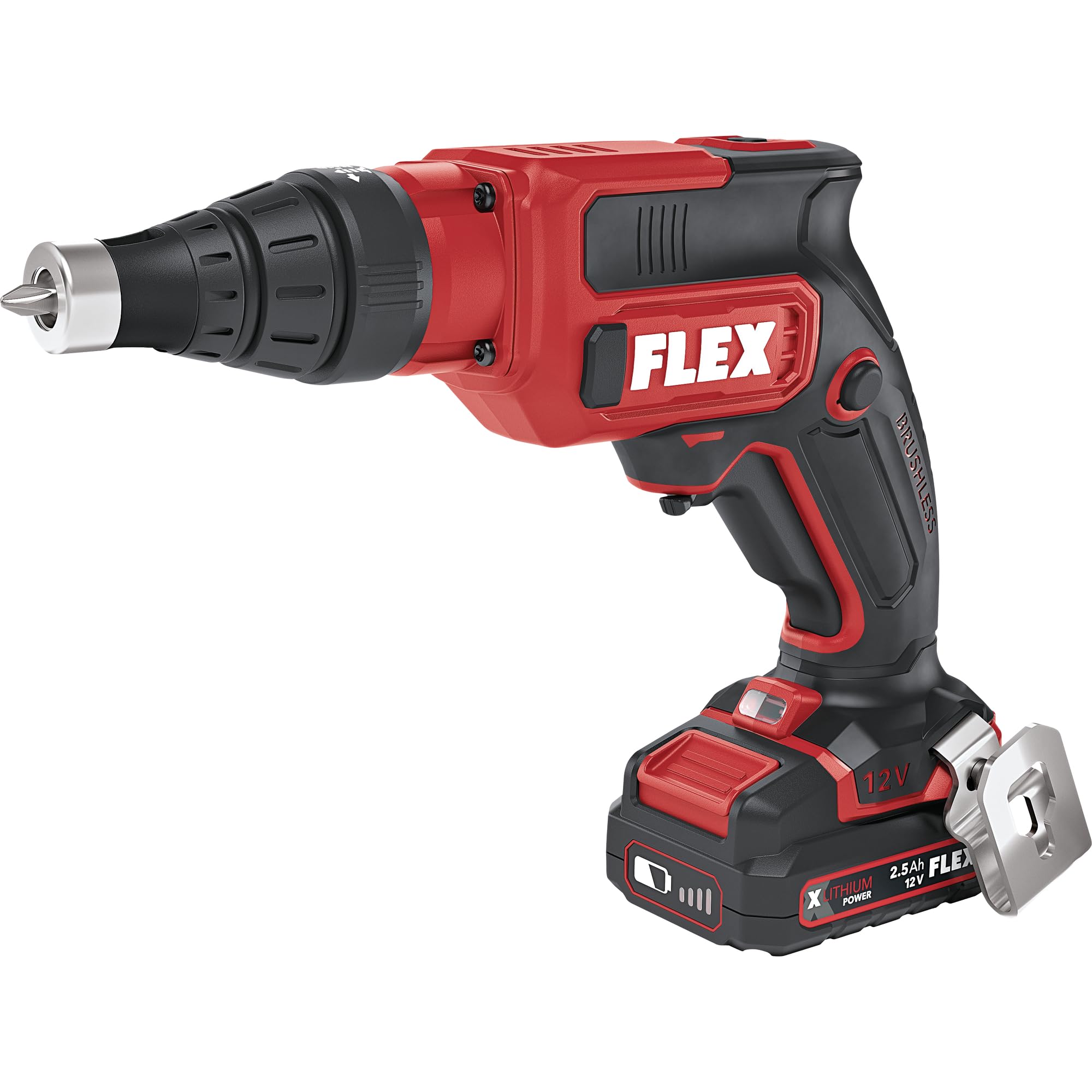 Flex Akumulatorowa wkrętarka budowlana DW 37 12-EC (12 V, z obrotem prawo/lewostronnym, ze światłem LED, silnik bezszczotkowy) 531707