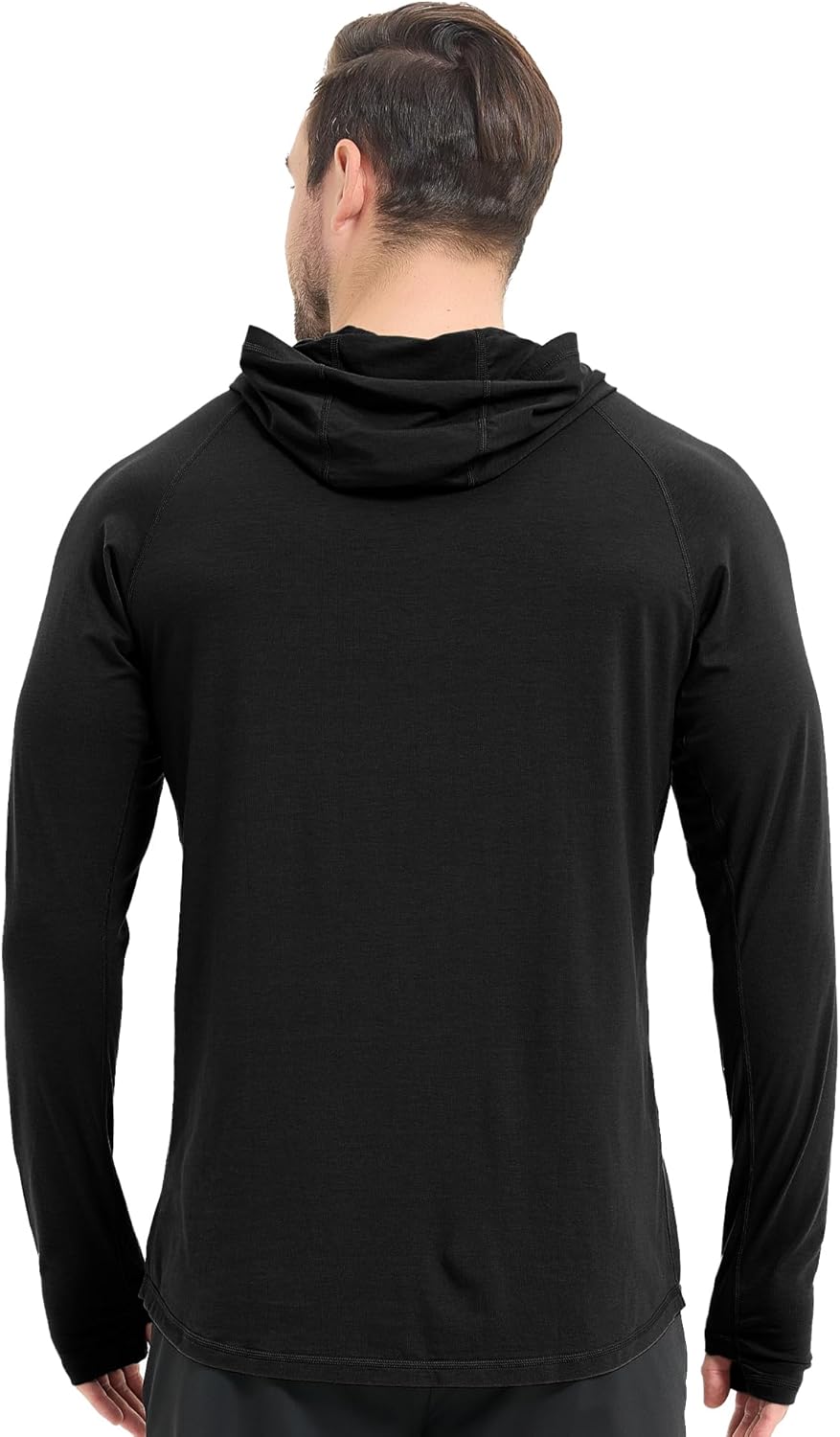 netdraw Men's Ultra-Soft Bamboo Viscose Hoodie Shirt UPF 50+ Sun Protection Long Sleeve Lightweight UV Shirt