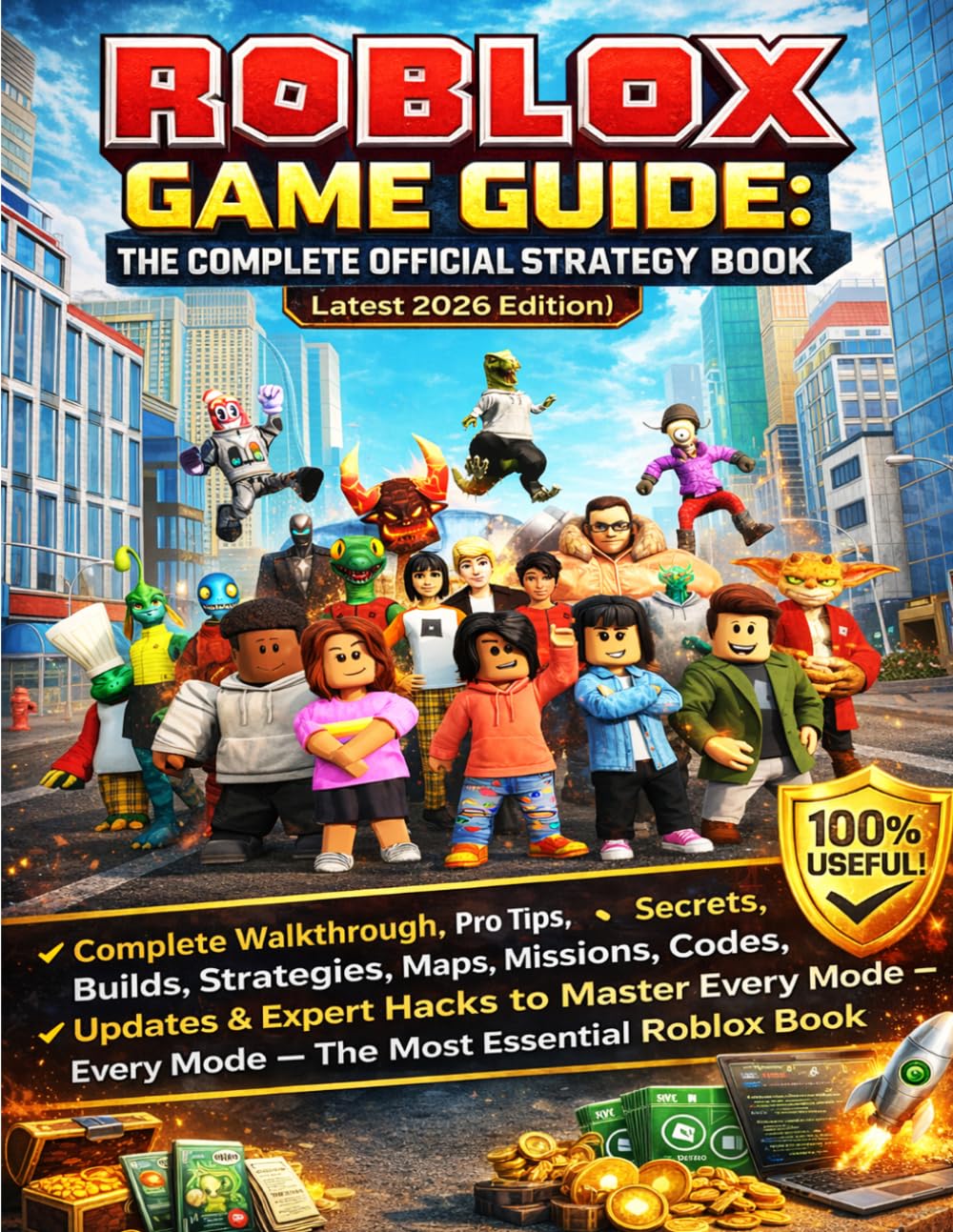 ROBLOX GAME GUIDE: THE COMPLETE OFFICIAL STRATEGY BOOK (Latest 2026 Edition): Complete Walkthrough, Pro Tips, Secrets, Builds, Strategies, Maps, ... Every Mode – The Most Essential Roblox Book
