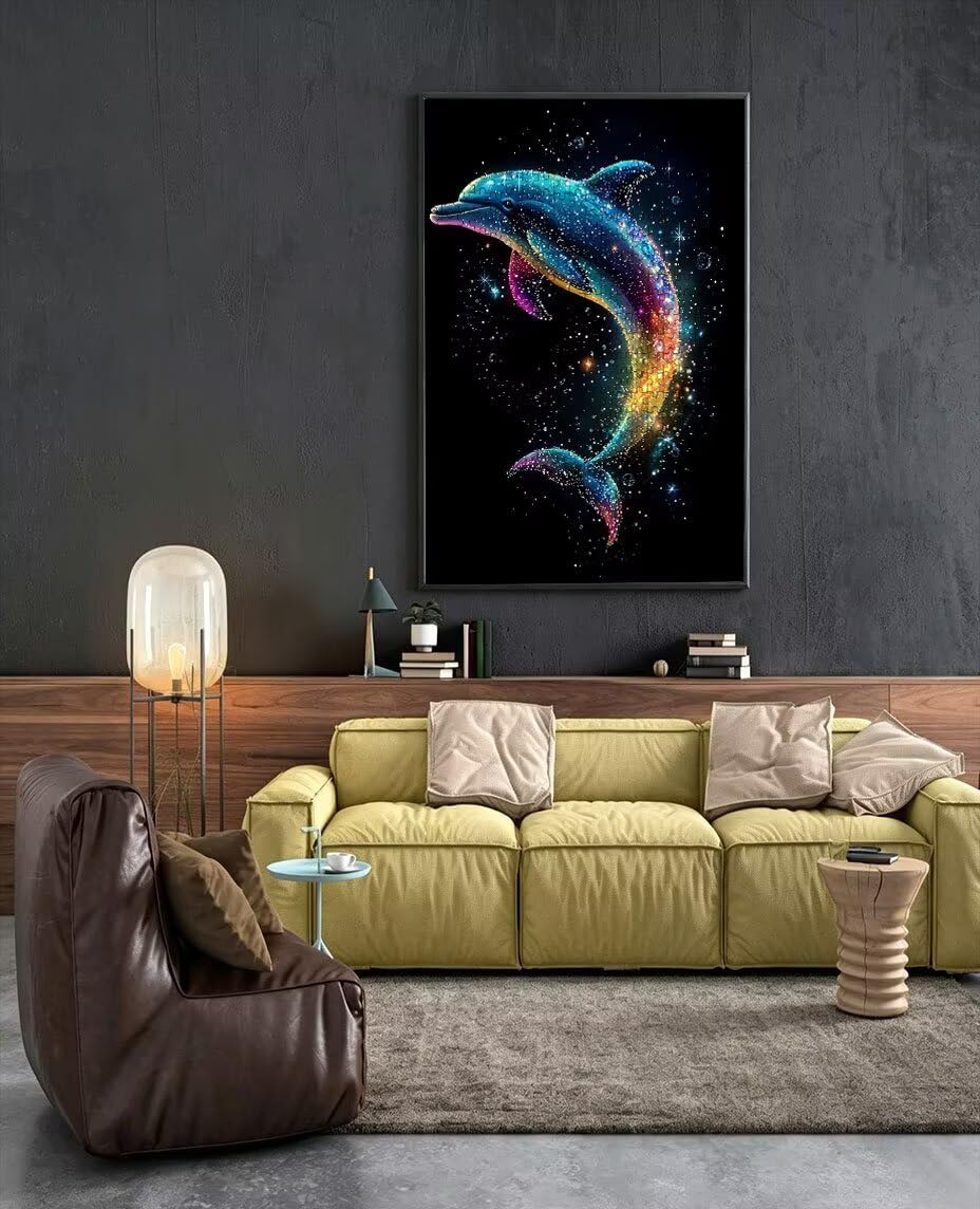 Puzzle 5000 Teile, Tiere Delfine Puzzle Erwachsene 5000, Klassische Puzzles, Geschicklichkeitsspiel, Puzzlespiele für Die Ganze Familie, Mit Verpackung, Dekoration Puzzles Geschenke BXHZW3-220