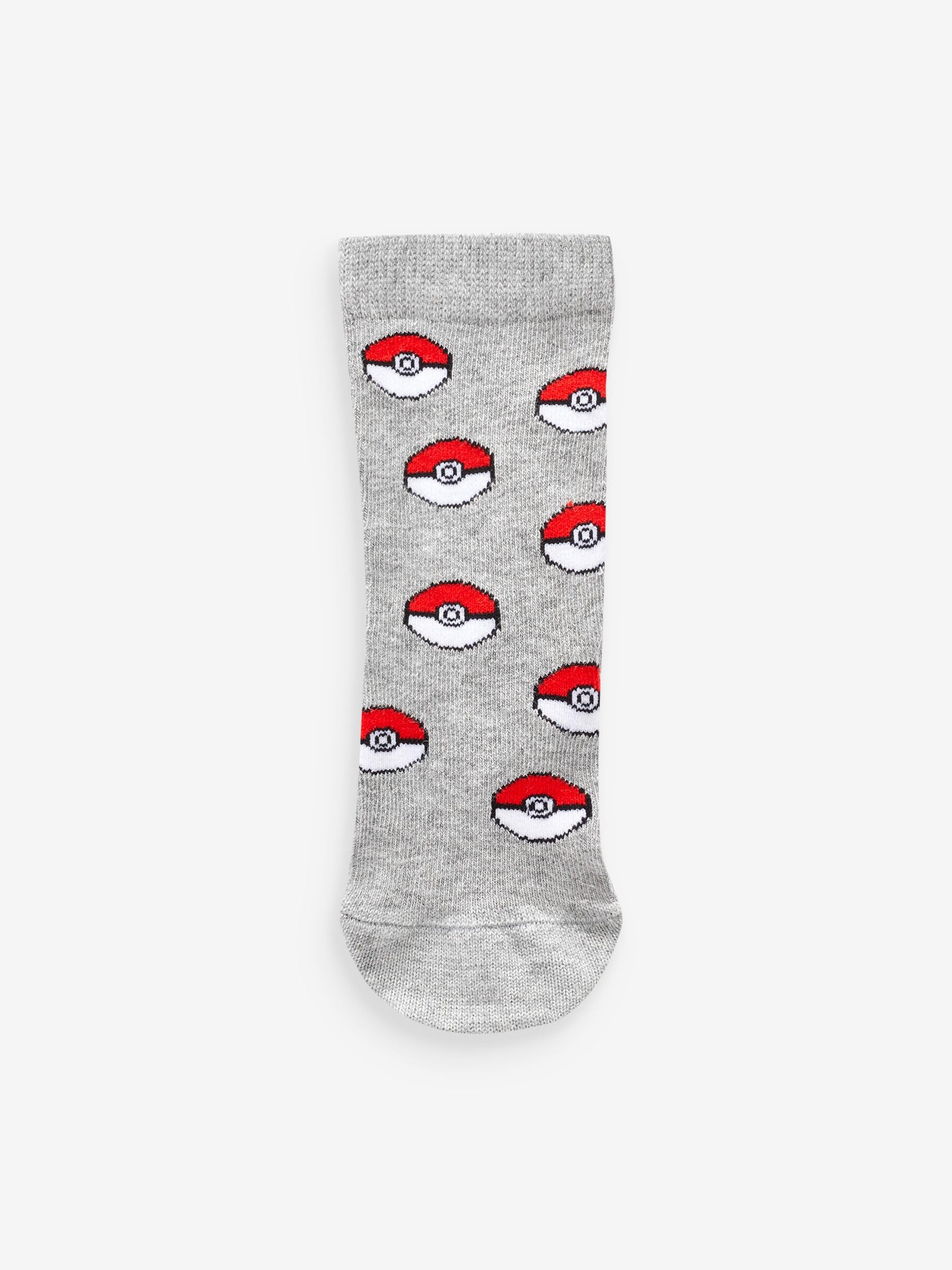 NEXT Garçon Chaussettes Gaming sous licence en coton majoritaire, 3 paires Pokémon Multi 26.5-30.5