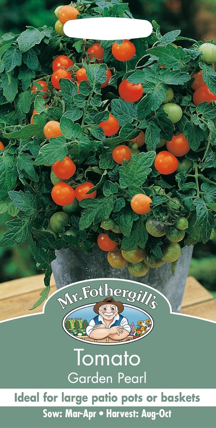 Mr Fothergill?s Seeds Ltd 21483 Vegetable Seeds, Tomato Garden Pearl, Pink,Red