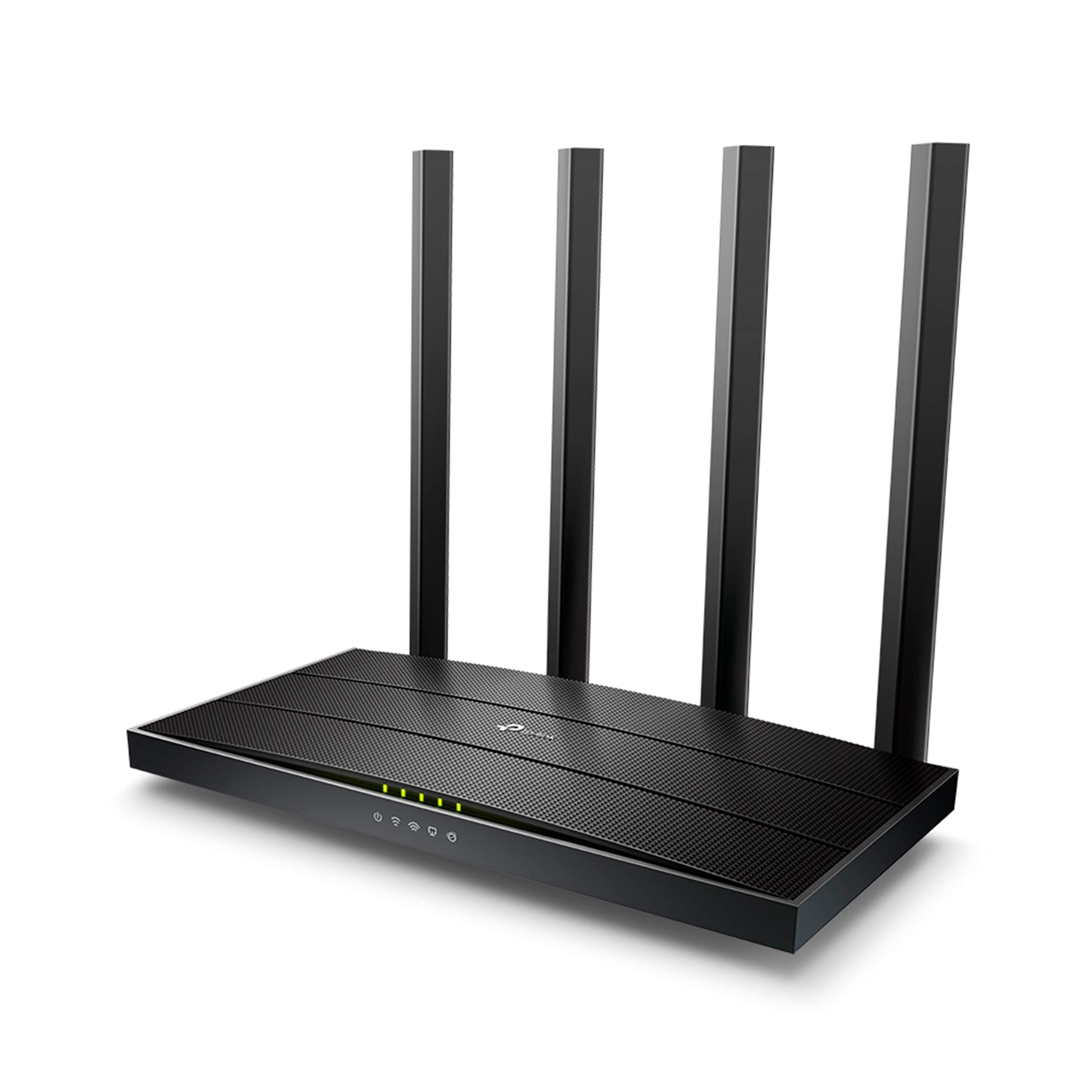 TP-Link Archer C6 - AC1200 Router WiFi, Doble Banda (5GHz/2.4GHz), 5xPuertos Gigabit, 4xAntenas Externas, MU-MIMO, WPA3, Modo Punto de Acceso, Tecnología OneMesh, Color Negro