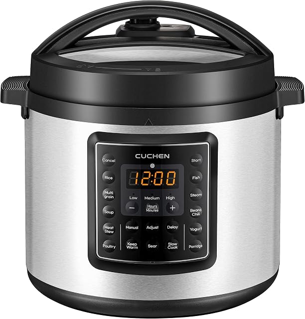 7-in-1 Multi Pressure Cooker 6 Quart | Rice Cooker | Steamer | Sauté Pan | Yogurt Maker | Slow Cooker | Warmer & Sterilizer | One-Touch Cooking | Stainless Steel