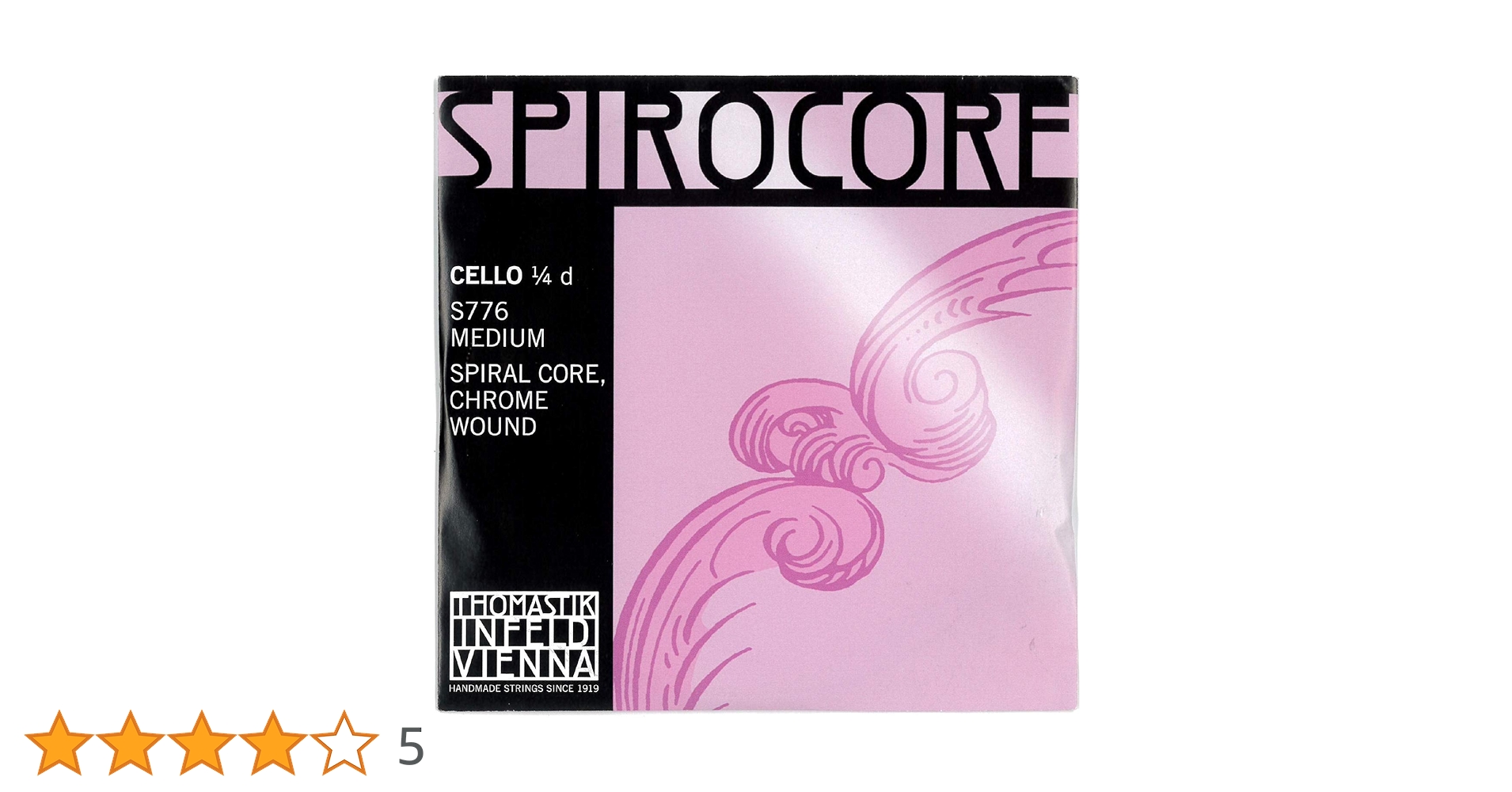 4分の1サイズ SPIROCORE チェロ弦　新品 Amazon.co.jp: SPIROCORE チェロ弦 1/4サイズ D線 S776 : 楽器・音響機器