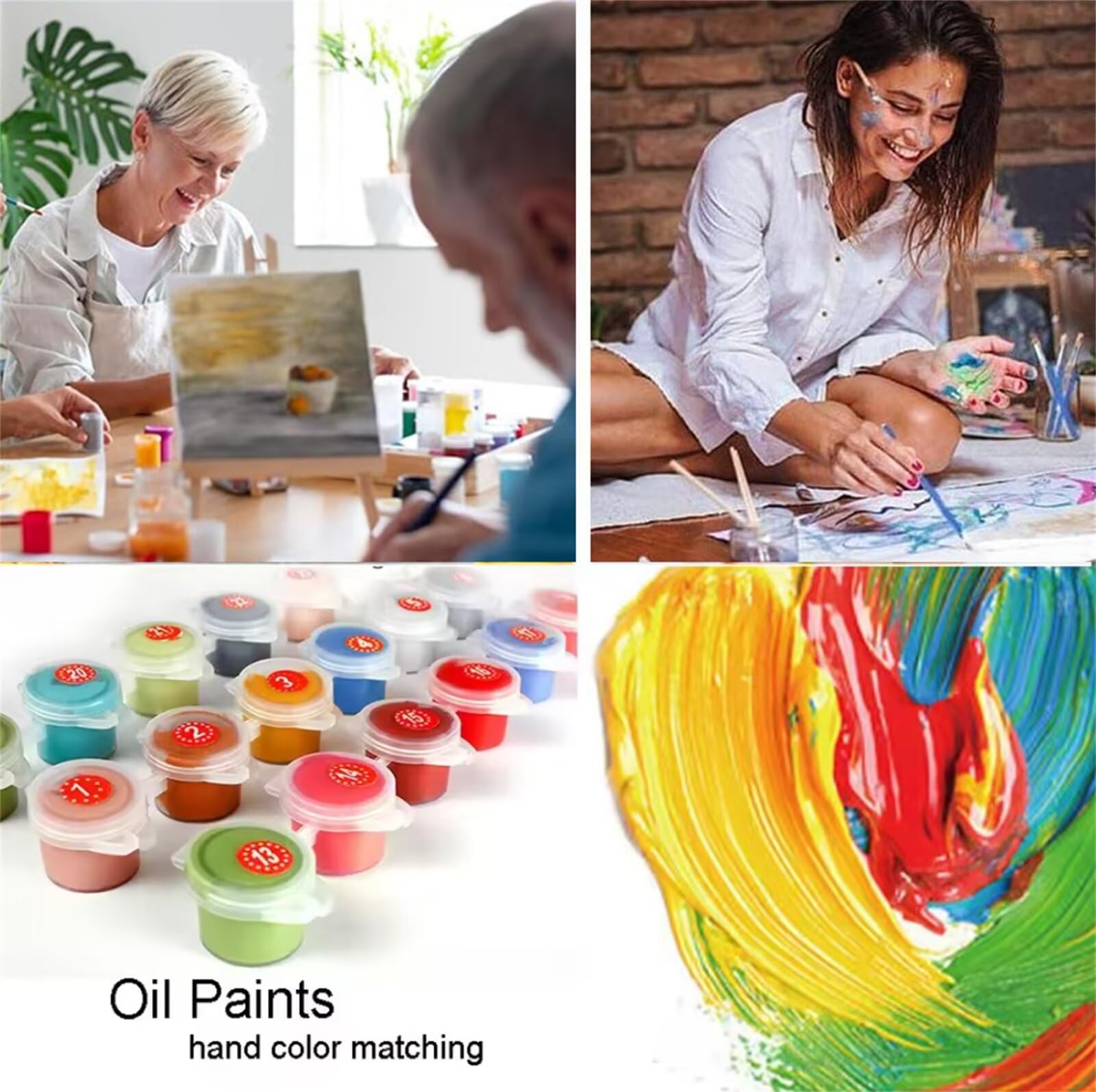 3 Pezzi Dipingere con i Numeri adulti, Paint by Numbers Foresta Cabina(2), Kit Lavoretti Creativi, Kit di Pittura Acrilica Fai-da-Te, con Pennello, Decorazioni Casa 70x140cm (Senza Cornice) y1s-796