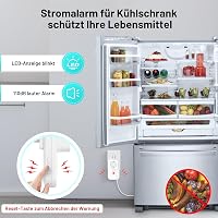 COTINSE 2 buc. alarmă WiFi pentru întreruperea alimentării cu energie, WLAN, cu aplicația Tuya Smart Life, 3 niveluri de volum până la 110 dB, pentru priză, acvariu, congelator 7
