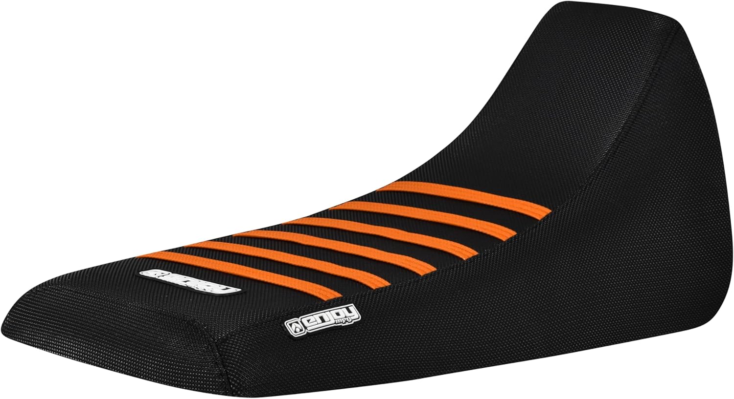 Enjoy Mfg Seat Cover - Compatible with Yamaha Blaster 200 YSF 200 1988-2006 (Color Rib) - #178 (All Black w/Florescent Green Ribs)