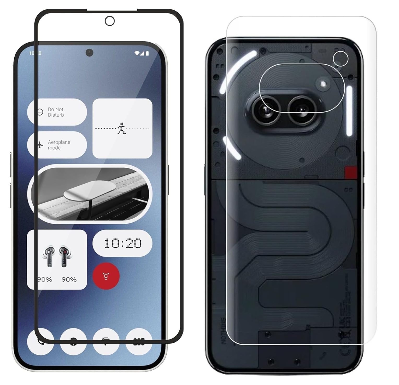4 YARDS Nothing Phone 2a 5G Tempered Glass Front and Back Full Glue Screen Protector 11D Tempered Glass with Unbreakable Flexible Protector Back Guard for Nothing Phone 2a 5G (B0D3VD3YK7) Amazon Price History, Amazon Price Tracker