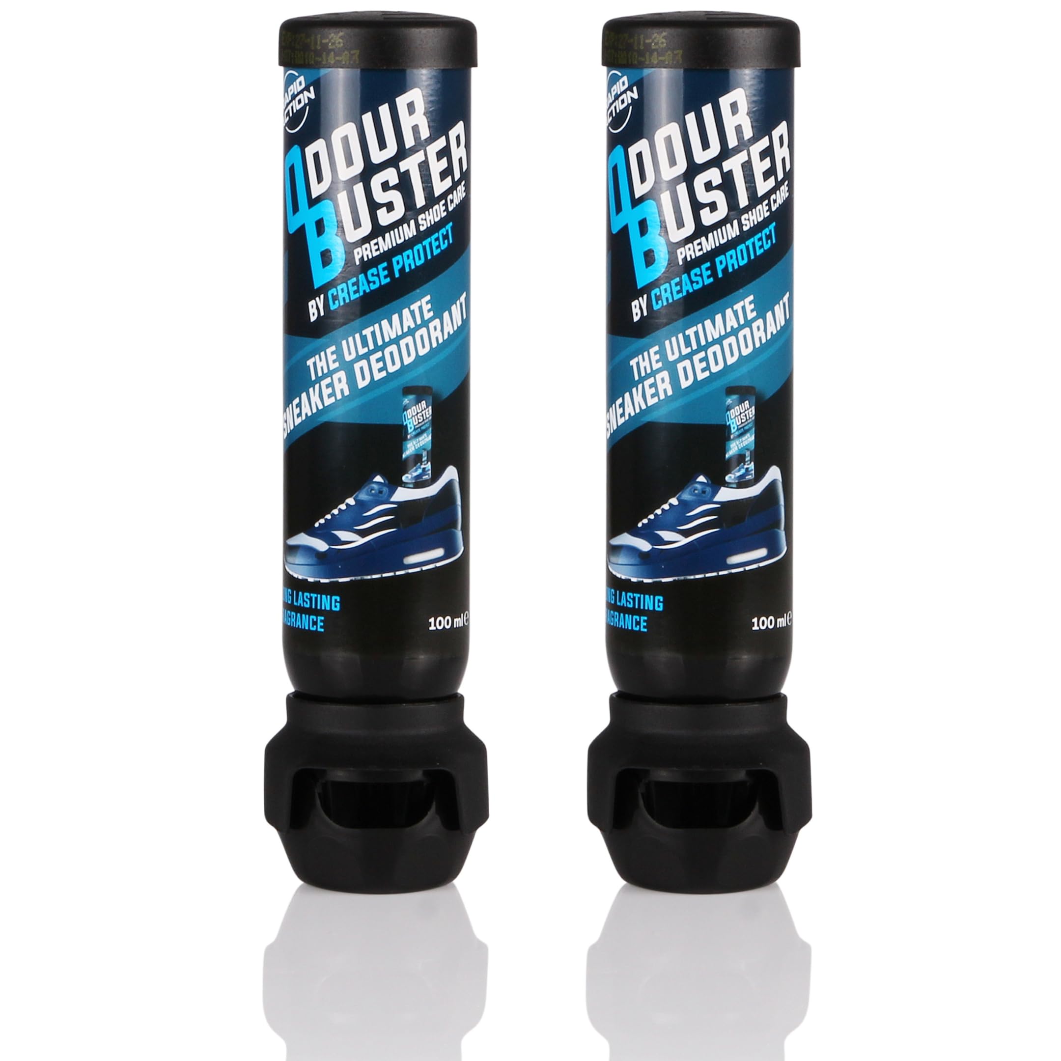 Odour Buster Shoe Deodoriser Spray - Eliminates Trainer & Shoe Odours - Perfect for Football Boots & Smelly Shoes - Anti Odour Freshener (1 count (Pack of 2))
