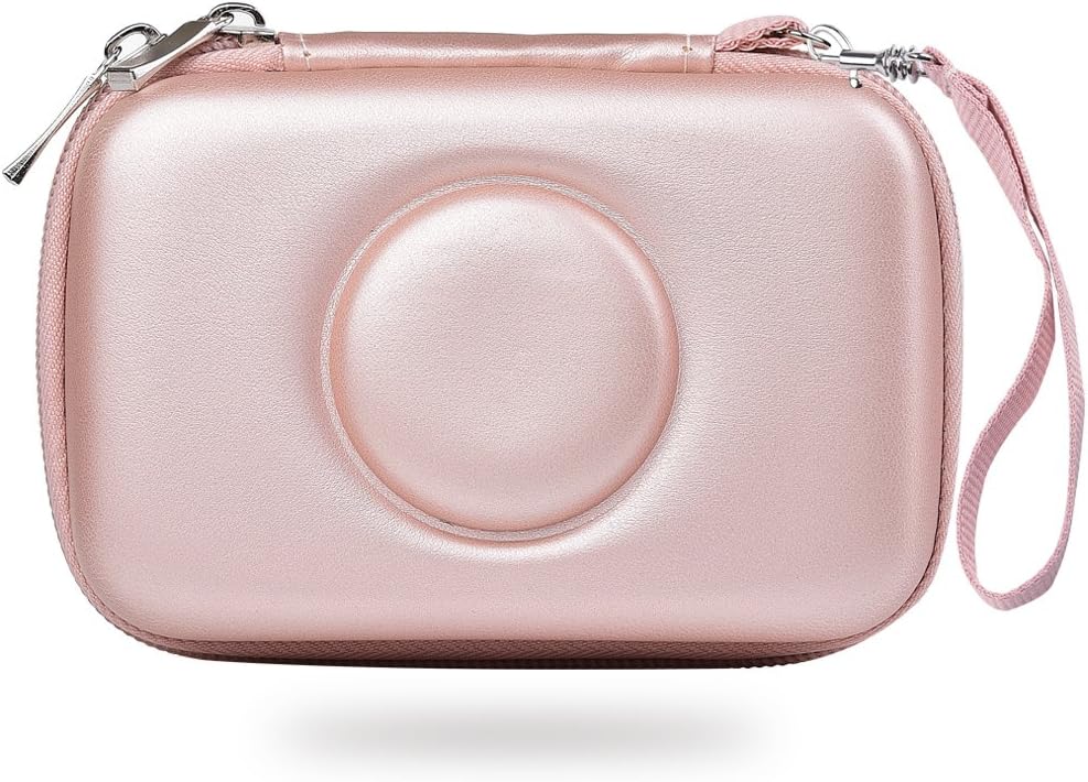 Katia Compatible for Polaroid Snap Touch Instant Print Digital Camera - Hard EVA Storage Carrying Case Travel Bag for Polaroid Snap Camera - Rose Gold