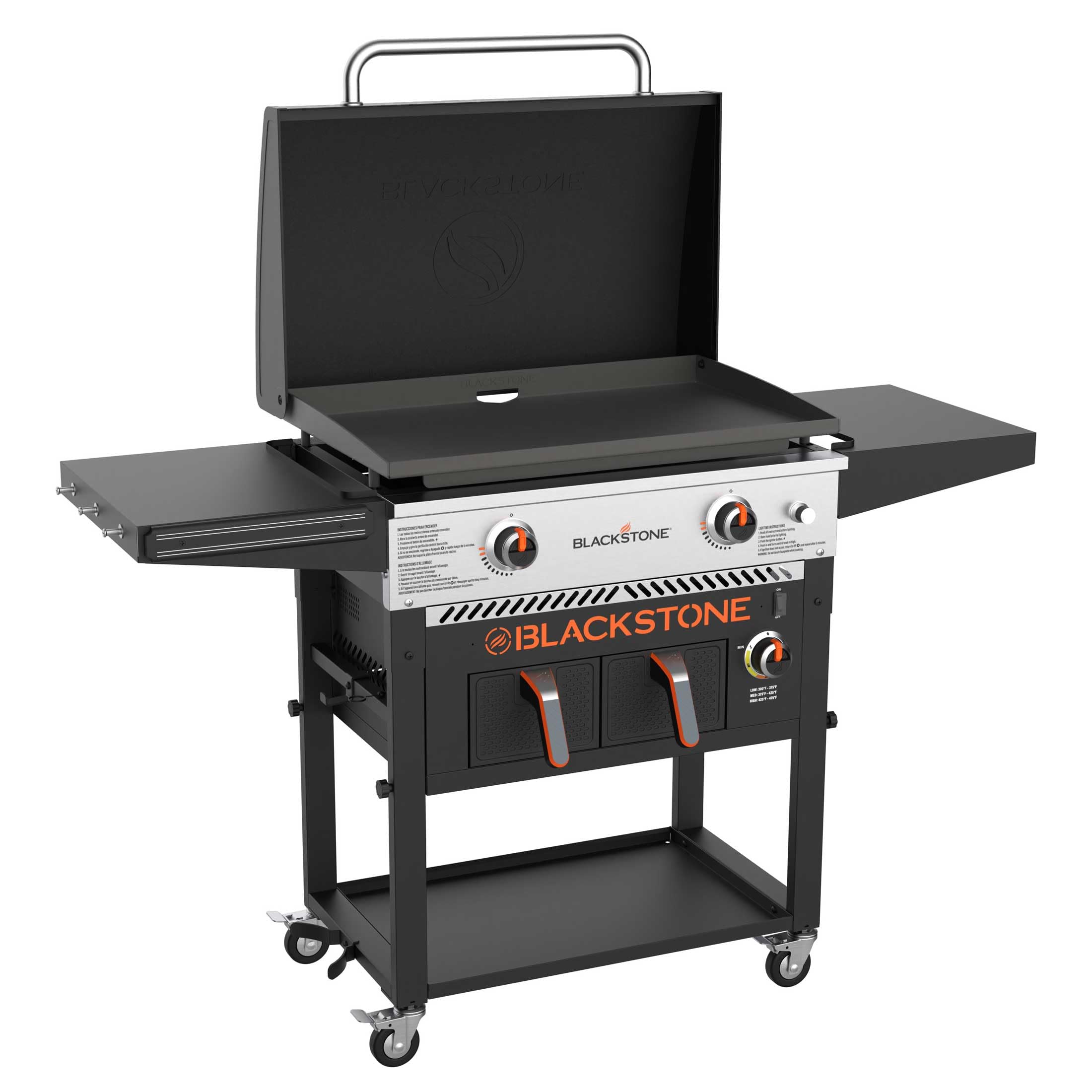 Gas Grill with Integrated Air Fryer Airfryer 2 Burner