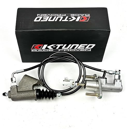 Cilindro esclavo de embrague K afinado con cilindro maestro de embrague Exedy em2 CMC y línea de embrague de acero inoxidable negro para Honda Civic