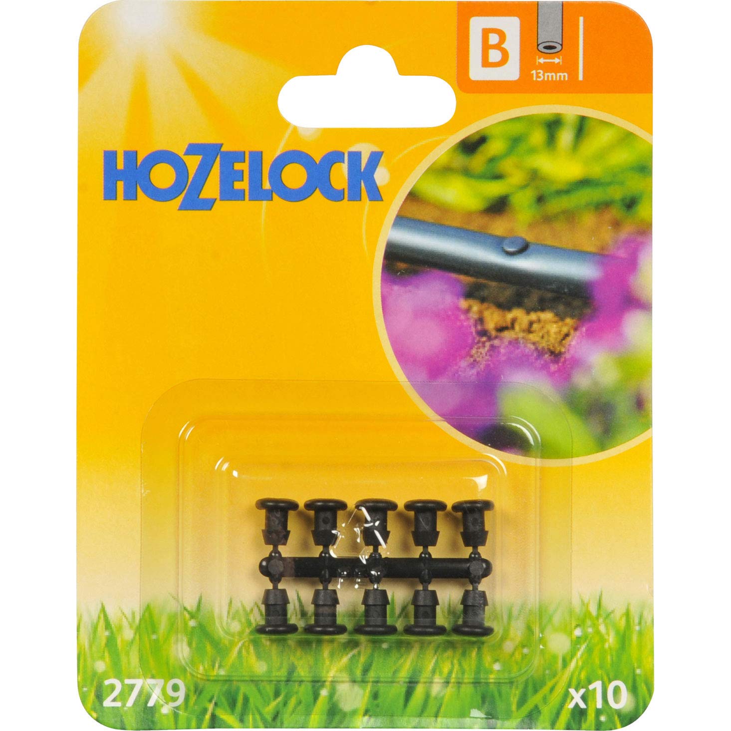 Hozelock Hoz2779 13Mm Blanking Plug (10 Pack) - Uv-Stable Plastic, Seals Holes In Supply Pipe