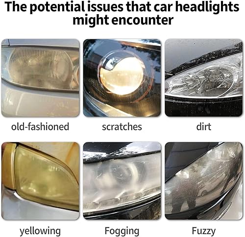 Miniatura 6 de Película de tinte de luz de automóvil, película de tinte de luz antiniebla para faros delanteros, 12 x 48 pulgadas, película protectora de vinilo