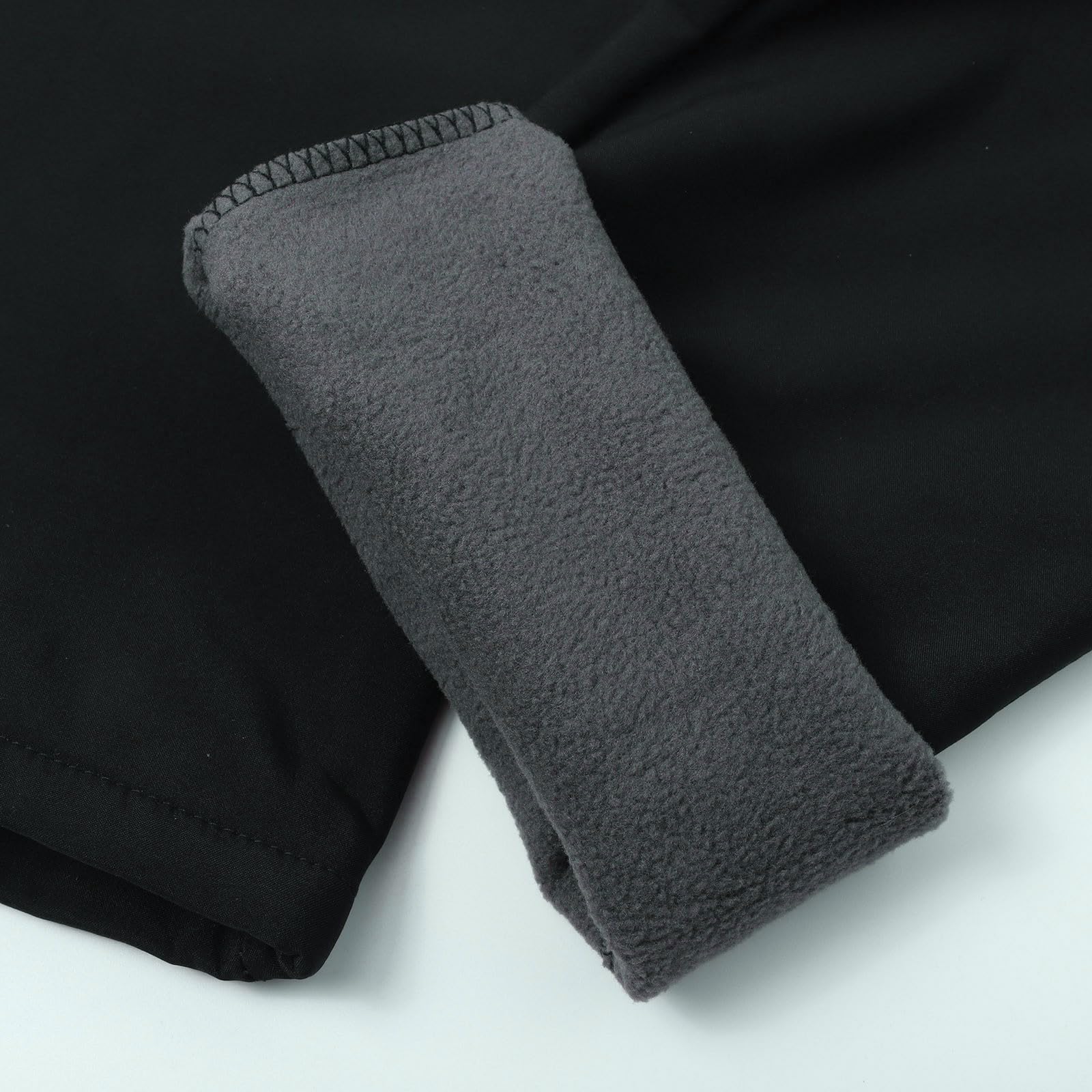 Pantalones de lluvia impermeables con forro polar para mujer, senderismo, pesca, elásticos, cintura alta