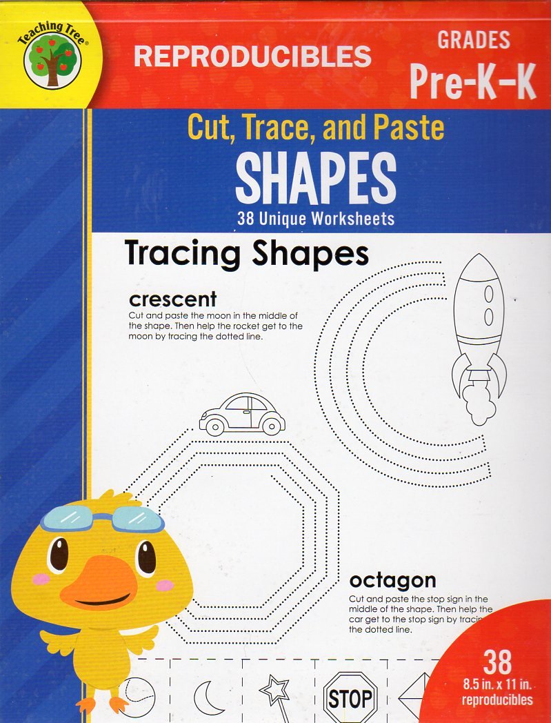 Amazon.com: Cut, Trace, and Paste Shapes - Reproducible Educational ...