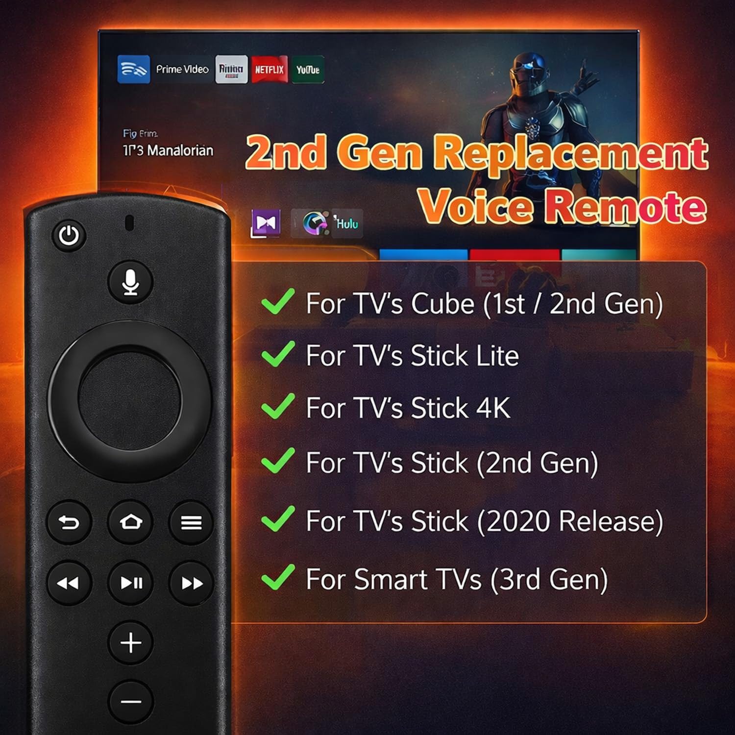 Replacement Remote Control Compatible...