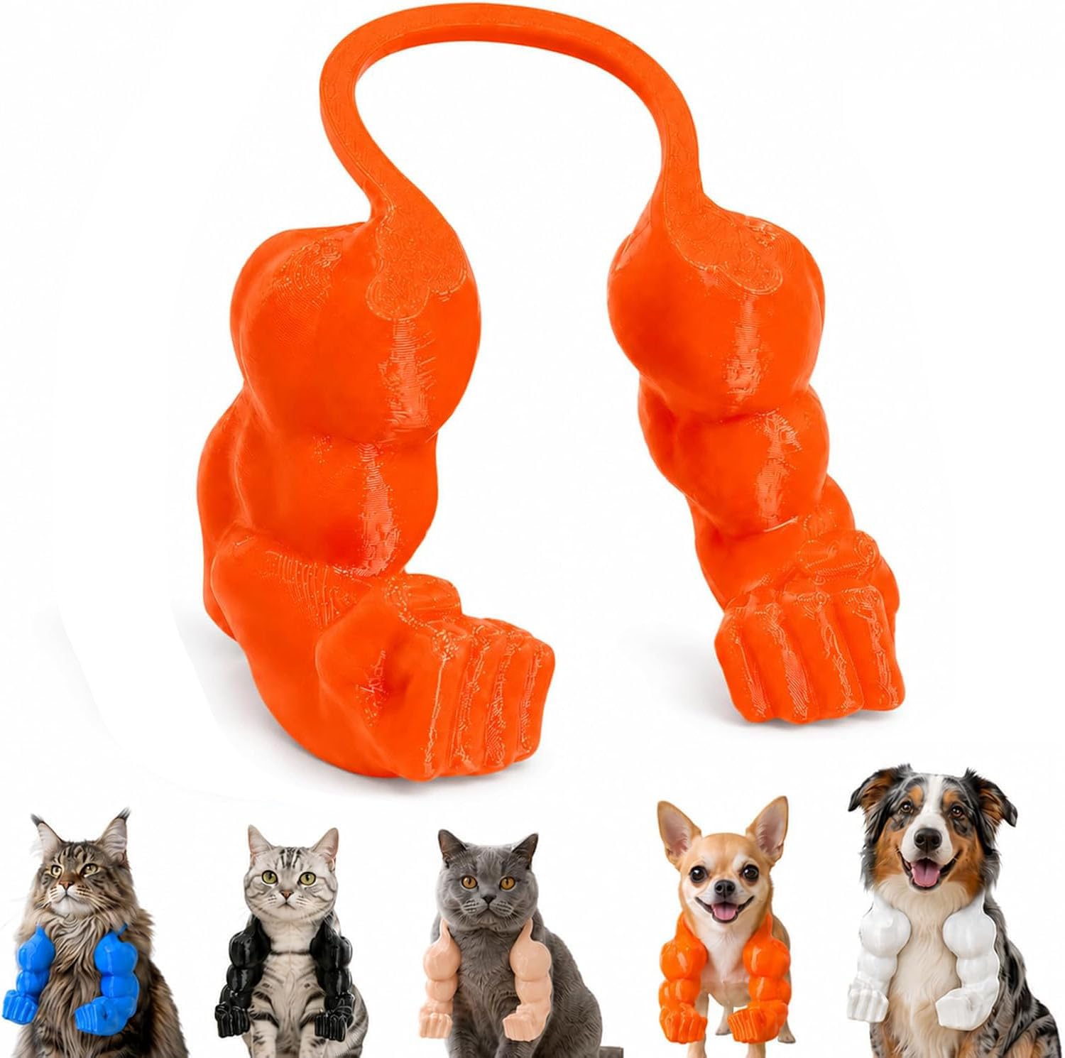 Cat Muscle Arms Costume，Orange：S