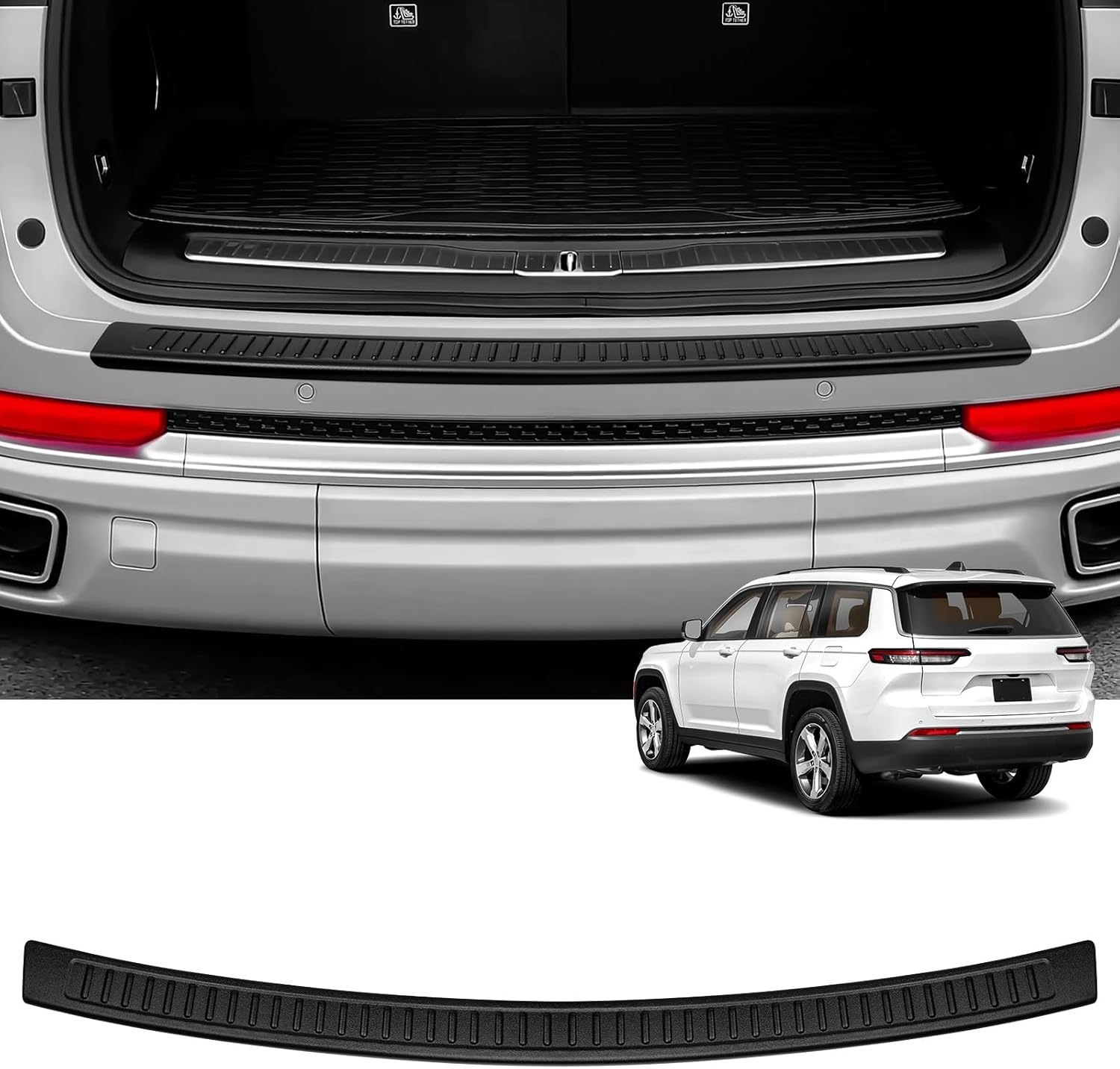 Rear Bumper Protector Compatible with Subaru Crosstrek 2024 2025 2026 Car Accessories ABS Plastic Material Matte Black Non-Slip Scratch-Resistant Trunk Door Protector