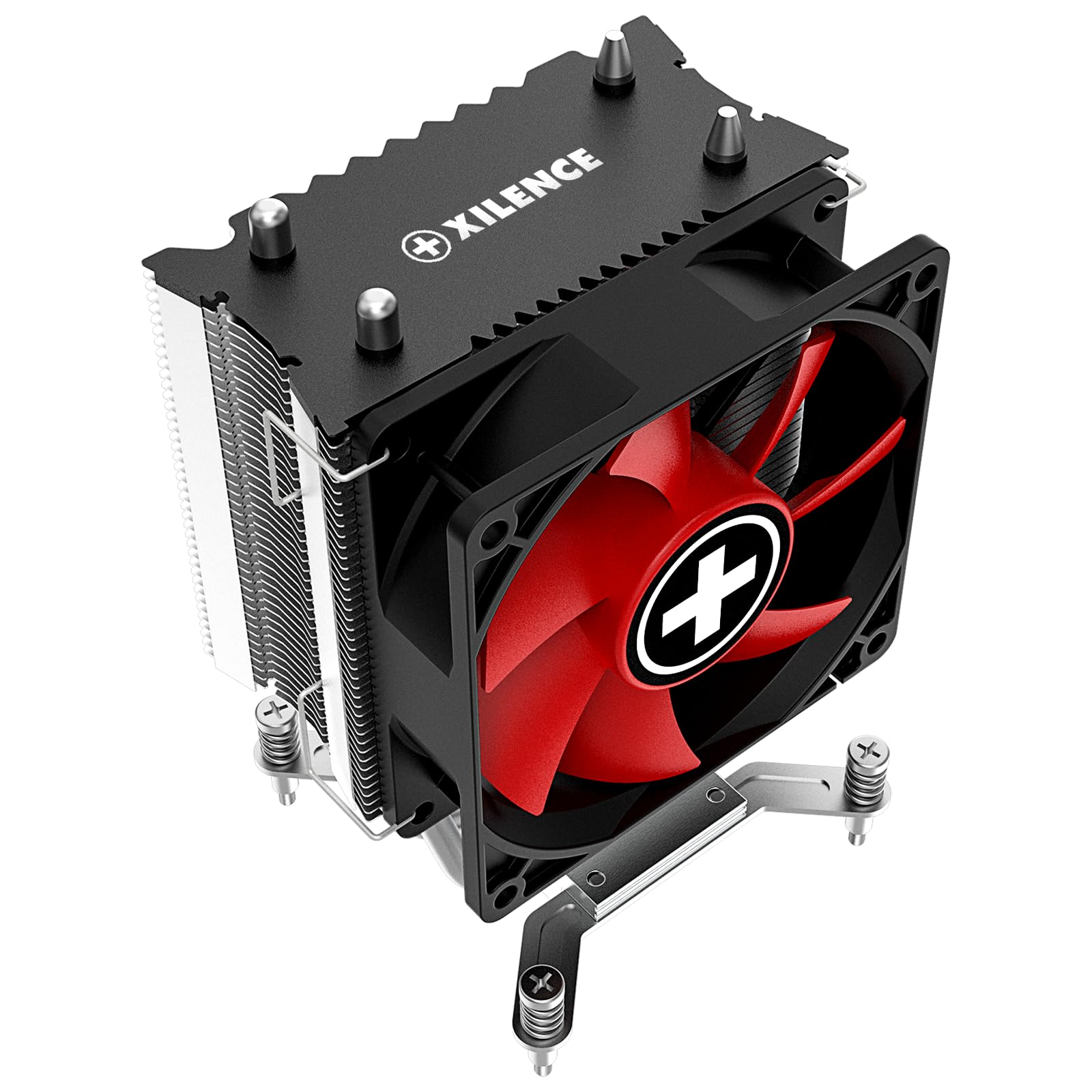 Xilence I402 Ventilateur CPU Tower Intel, LGA 1150/1151/1155/1156/1700/1200, 130W TDP, ventilateur PWM silencieux de 92 mm, installation facile, idéal pour PC Gaming/Office/Home, argent