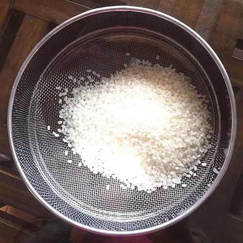 Miniatura 2 de Tamiz de malla fina, tamiz de acero inoxidable 304, tamiz de polvo de harina de cocina de alta precisión (agujero de malla 3 de 0.315 in, 3.9 in) 3