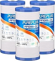 Vista 11 de PUREPLUS Cartucho de repuesto para filtro de agua de carbono y sedimentos FXHTC para toda la casa, de 5 micrones, de 10 x 4.5 pulgadas