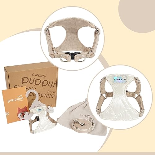 Miniatura 3 de Puppytie Arnés sin tirones para perro, con correa multifunción, pechera suave y ajustable para mascota, no ahorca, chaleco a prueba de escape,